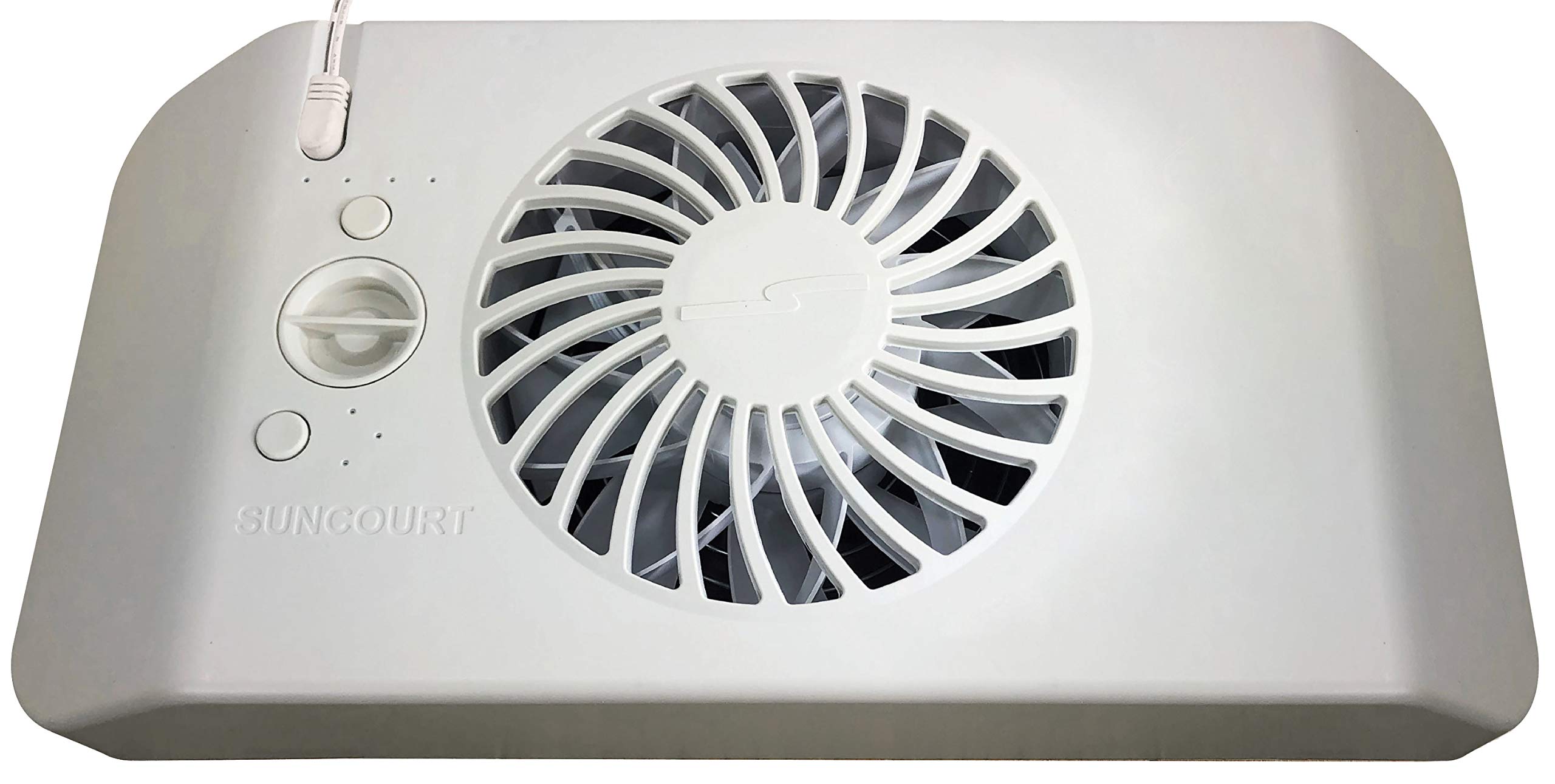 Suncourt Equalizer Hc600 Ez8 Smart Electric Bedroom Air Conditioner Vent Booster, Energy Efficient Ac Register Booster, Improved