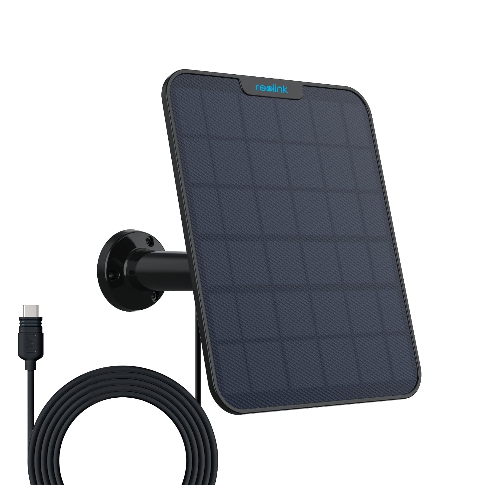 Reolink 6W Solar Panel Black, Non Stop Solar Power Supply For All Wireless Battery Camera Outdoor, Compatible With Trackmix/Argu