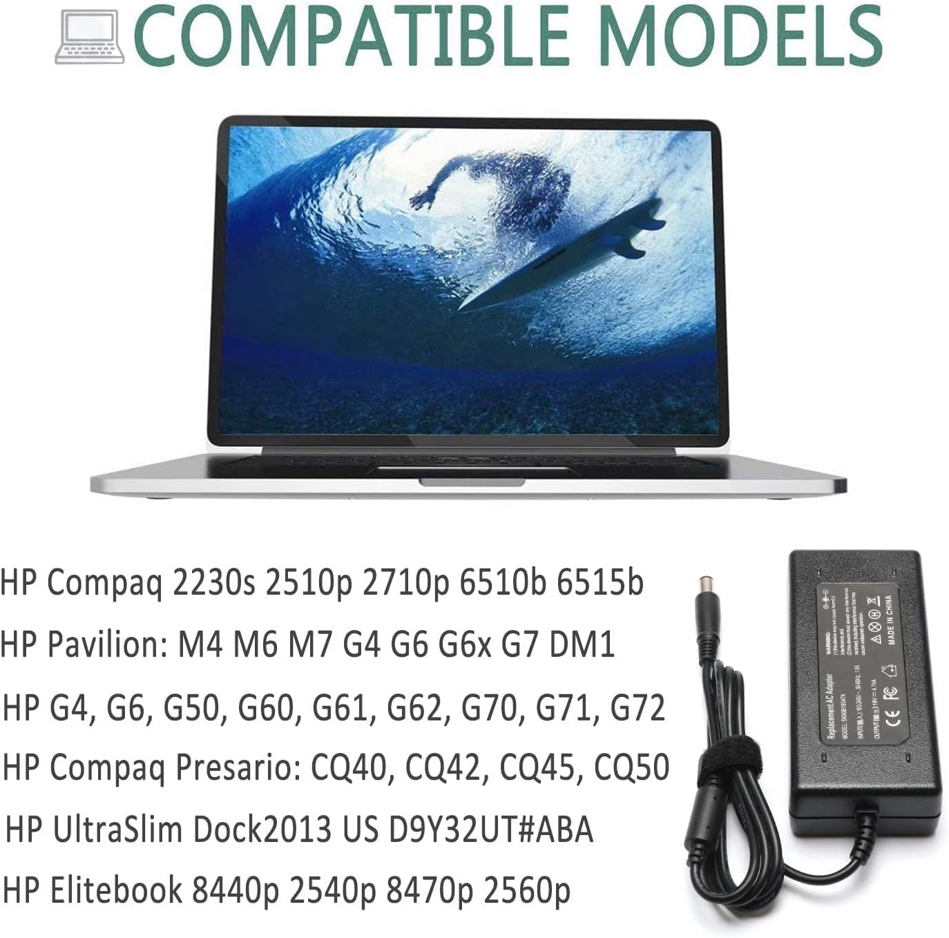 19V Adapter For Hp Ultraslim Docking Station Power Cord Supply 2013 Us D9Y32Aa#Aba D9Y32Ut#Aba D9Y19Av D9Y19Av Aba Hstnn Ix10 Slimline 260 A000 400 500 Series 260 A114 260 A020 V8P15Aa