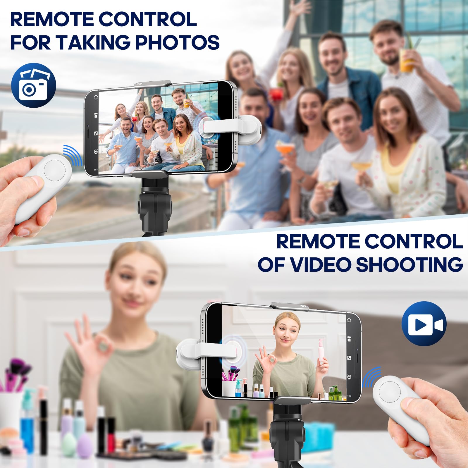 Oresoc Rf Remote Control Page Turner For Kindle Paperwhite,Kindle Accessories Remote Photo And Video For E Book Iphone Ipad Andr