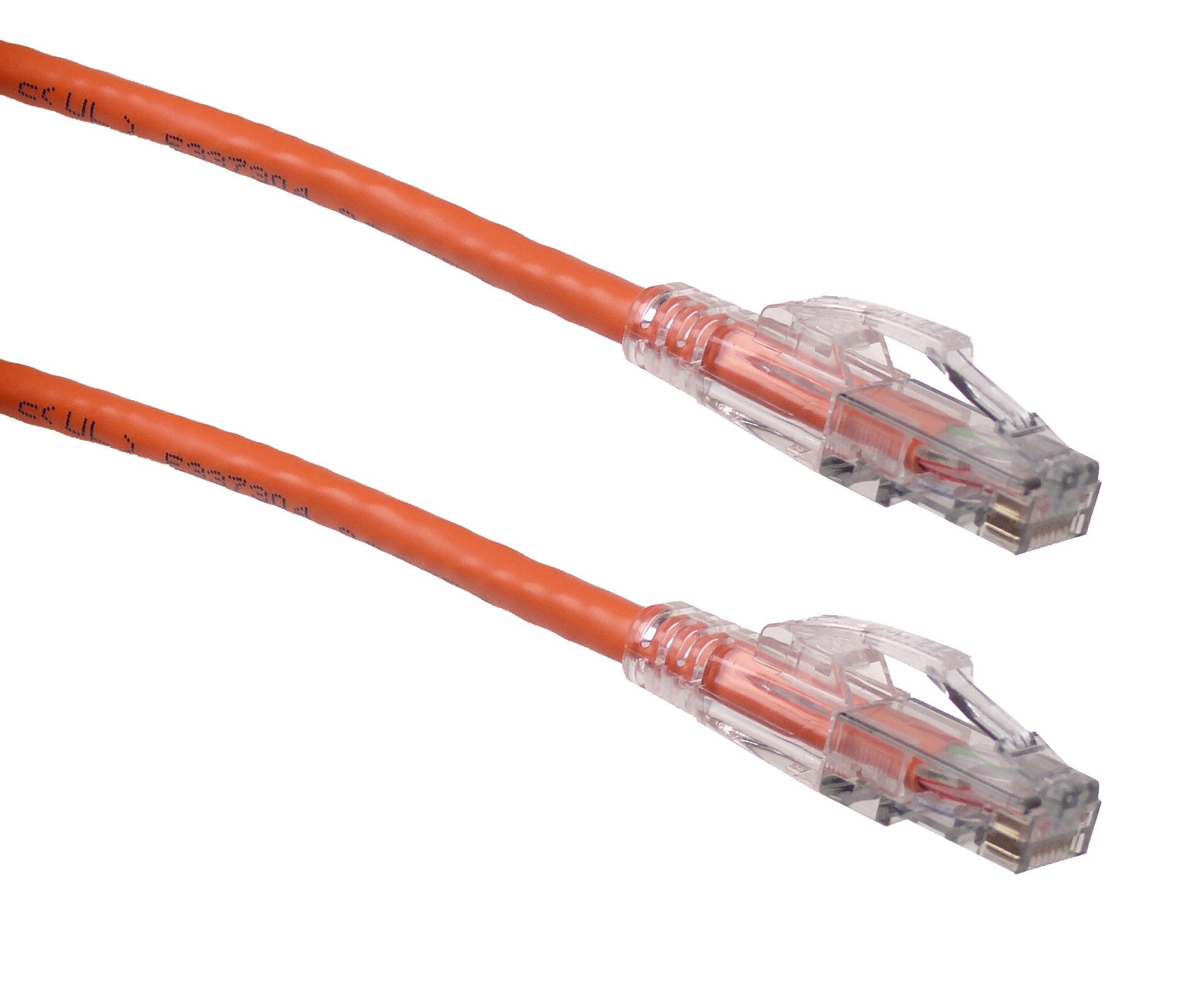 Ntw 1 Ft. Lockable Cat6 Patented Net Lock Rj45 Ethernet Network Patch Cable (Utp), Snagless, Orange