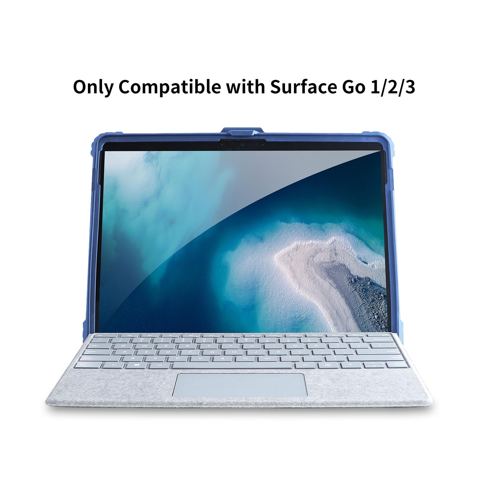 Aoao For Microsoft Surface Go 4/ Surface Go 3/ Surface Go 2/ Surface Go Case With Shoulder Strap, Hand Strap, Stylus Pen Holder,