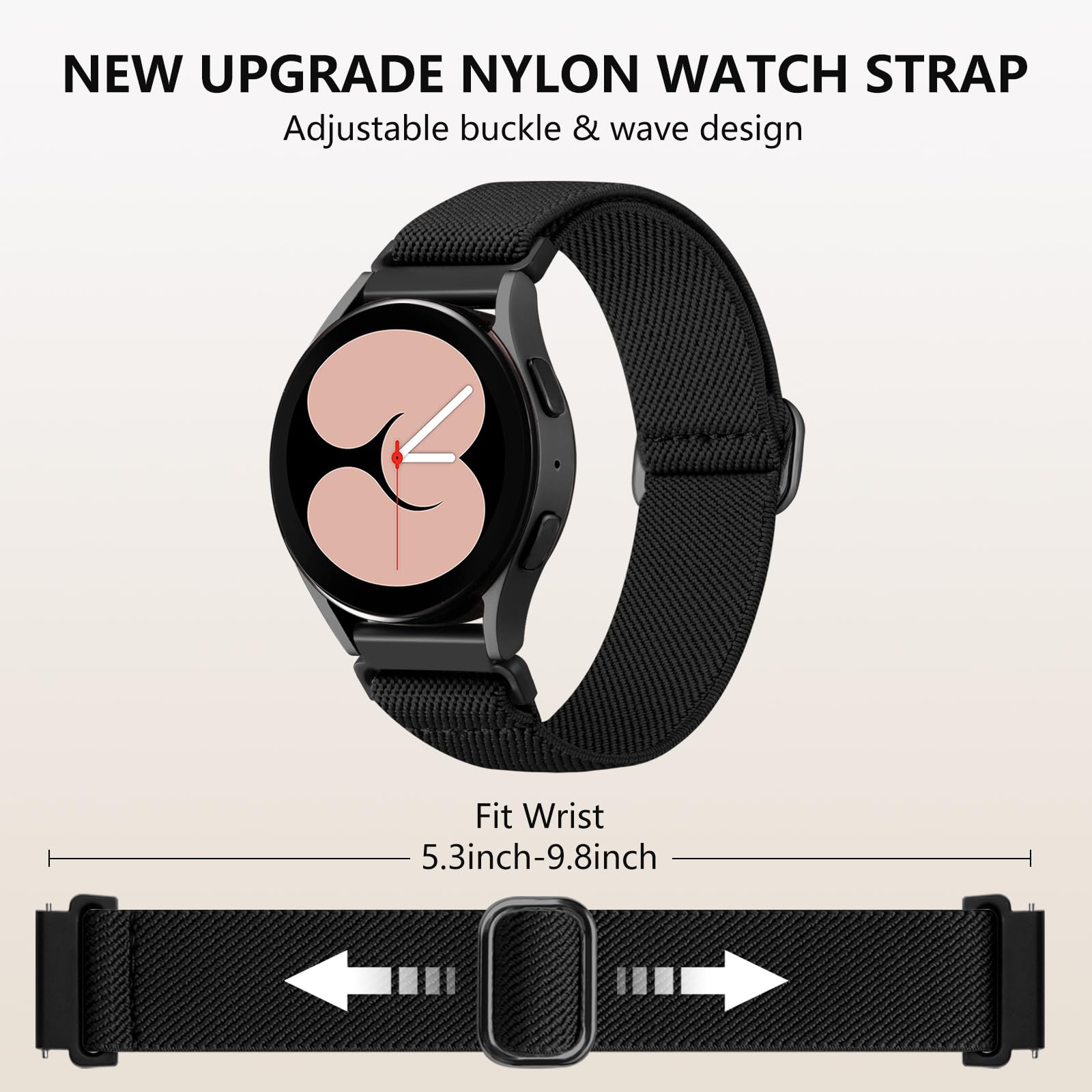 Lerobo Elastic Bands Compatible With Samsung Galaxy Watch 6 5 4 7 Fe Band 40Mm 44Mm 45Mm/For Galaxy Watch 6 4 Classic Band 42Mm