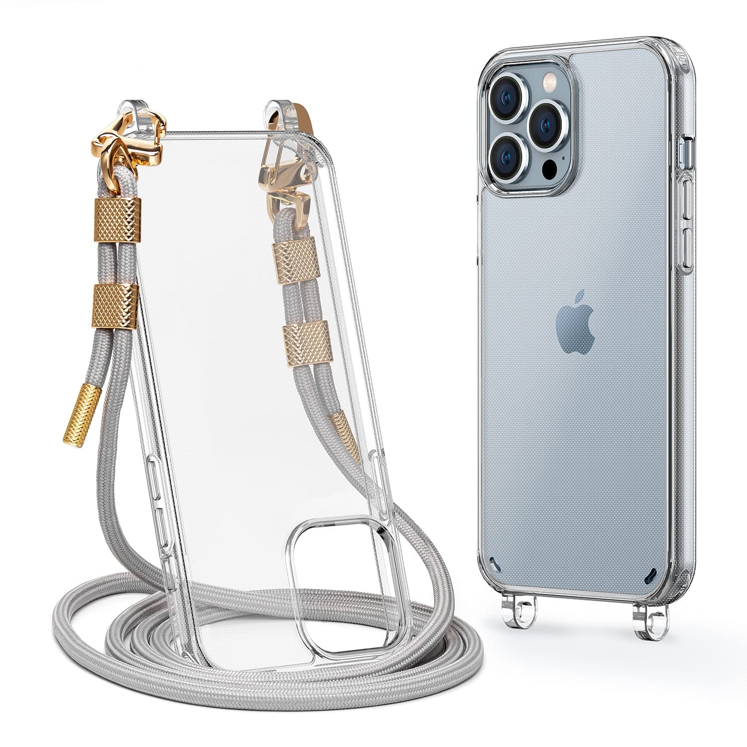 Lawonda Clear Case For Iphone 11 Pro Max, Crossbody Adjustable Neck Shoulder Lanyard Strap Shockproof Protective Transparent Lan