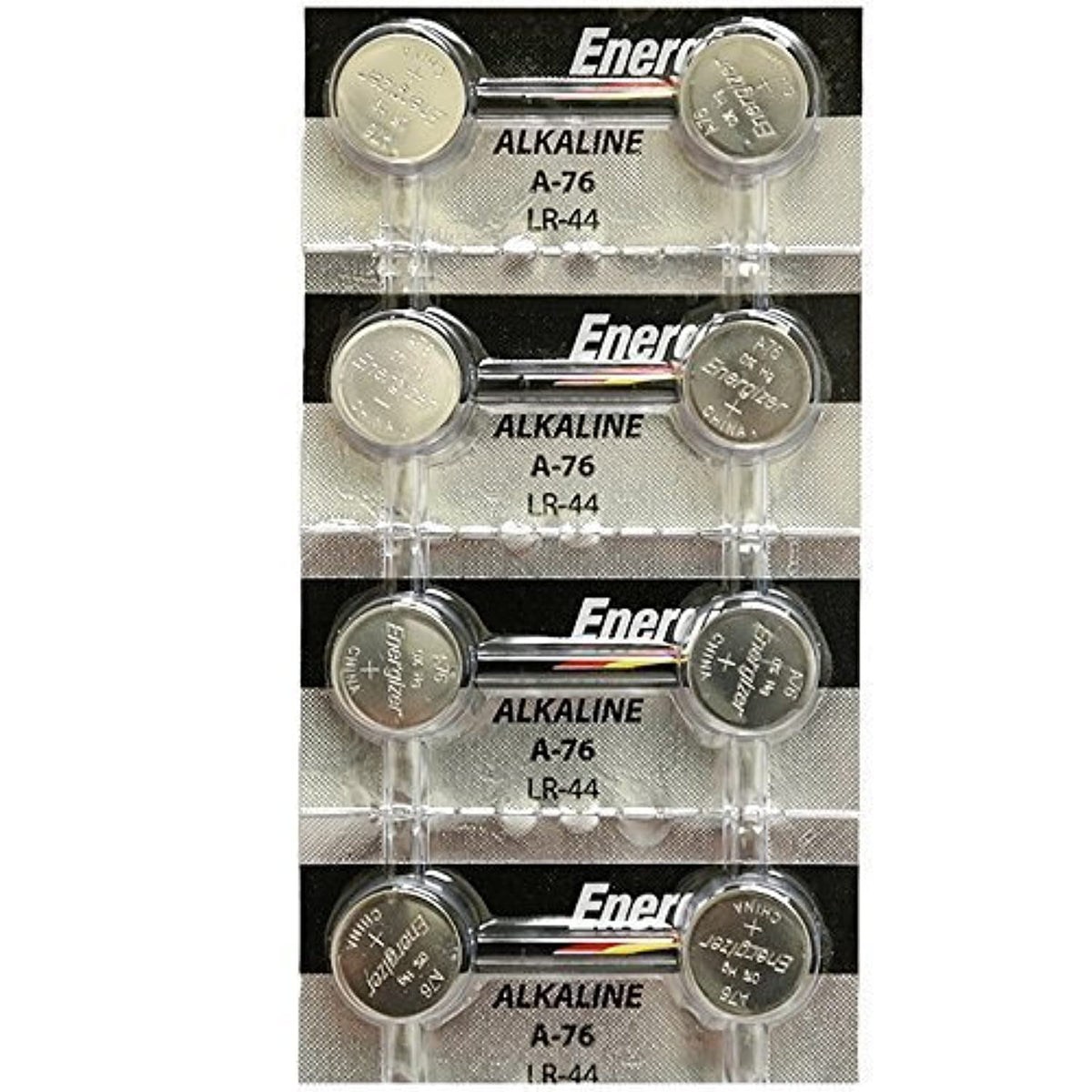 [ Strip Of 8 ] Energizer A76/Lr44 (A76Bp), Sr44, L1154, 1.5V Alkaline Batteries