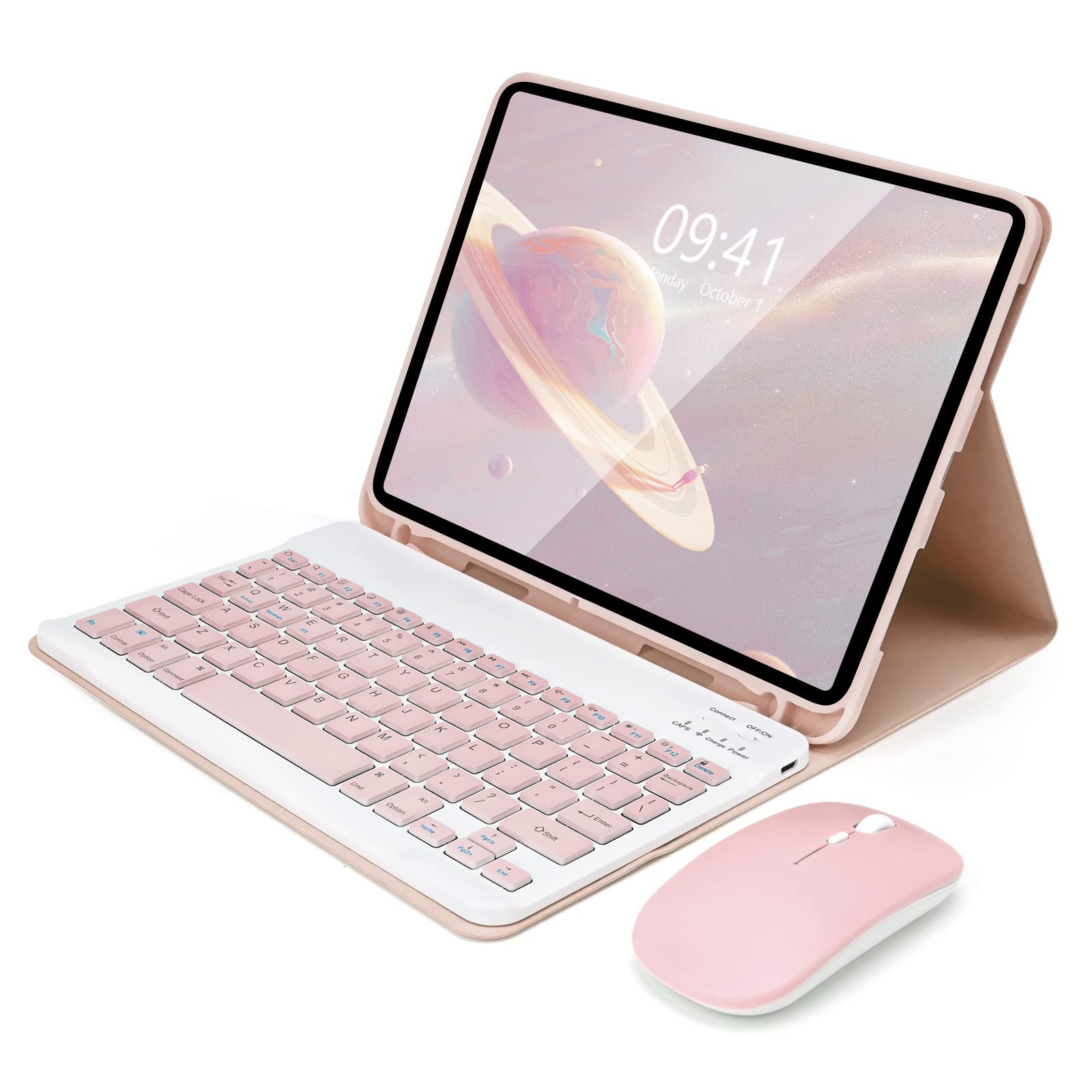 Soppy Keyboard Case For Ipad With Mouse, Compatible For Ipad Air 6Th (M2) 11'' 2024, Ipad Air 5Th, Ipad Air 4Th, Ipad Pro 11 Inc