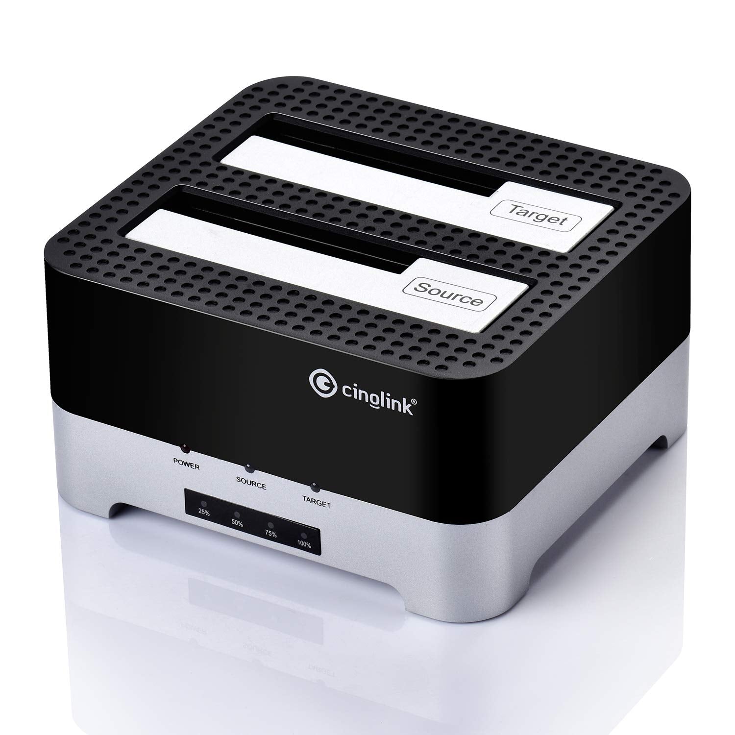 Clone Dock Hdd Duplicator Disk Drive Hard Reader Sata Hard Drive Docking Station Usb 3.0 Ssd Hdd Docking Station Dual Bay For 2.5 Or 3.5Inch Hdd With Hard Drive Duplicator/Cloner 12 Tb (Docking)