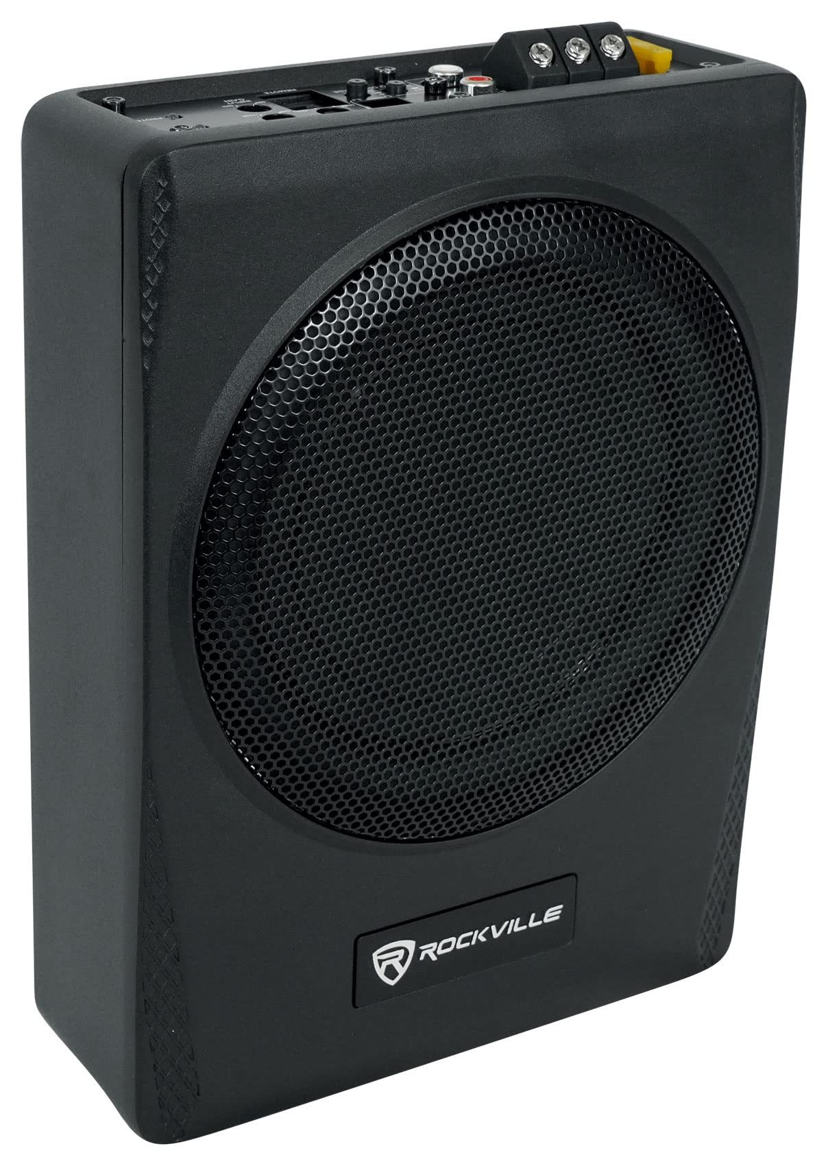 Rockville Ss65P 400W 6.5 Slim Under-Seat Active Powered Car/Truck Subwoofer Sub