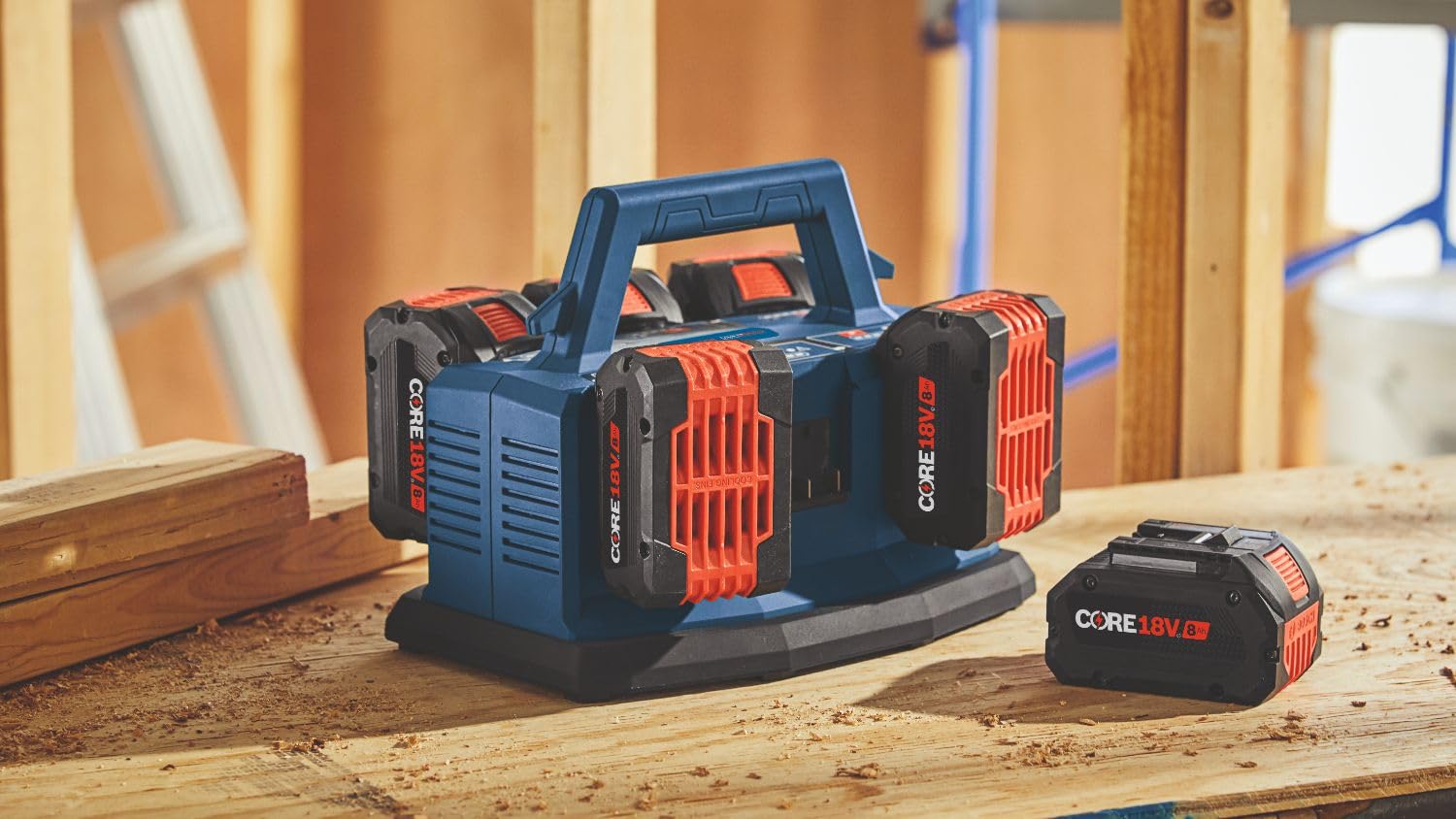 Bosch Gal18V6 80 18V 6 Port Fast Lithium Ion Battery Charger