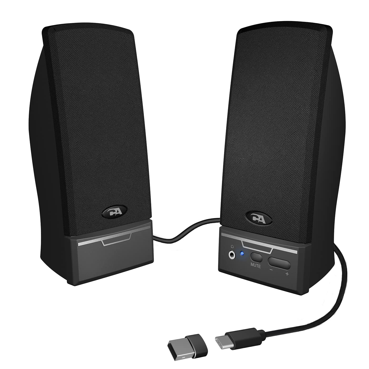 Cyber Acoustics Usb 2.0 Speaker (Ca 2014Usb)      Usb Powered 2.0 Desktop Computer Speakers, Usb C Or Usb A Compatible