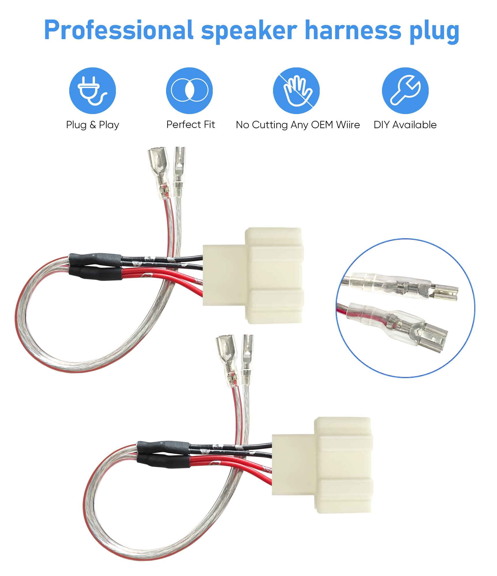 Car Front Rear Door Speaker Wiring Harness Connector Plug Replace For Volkswagen Vw 2009 2018 Ti'Guan,1999 2019 Golf,1999 2016 J