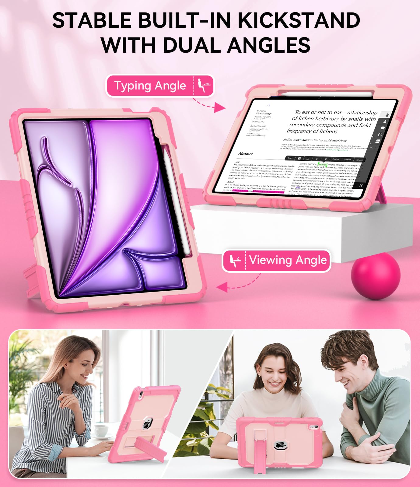 Okp Case For New Ipad Air 13 Inch M2 2024 Release, For Ipad Air 6Th Generation 13'', Heavy Duty Shockproof Rugged Air 6 Th Gen I