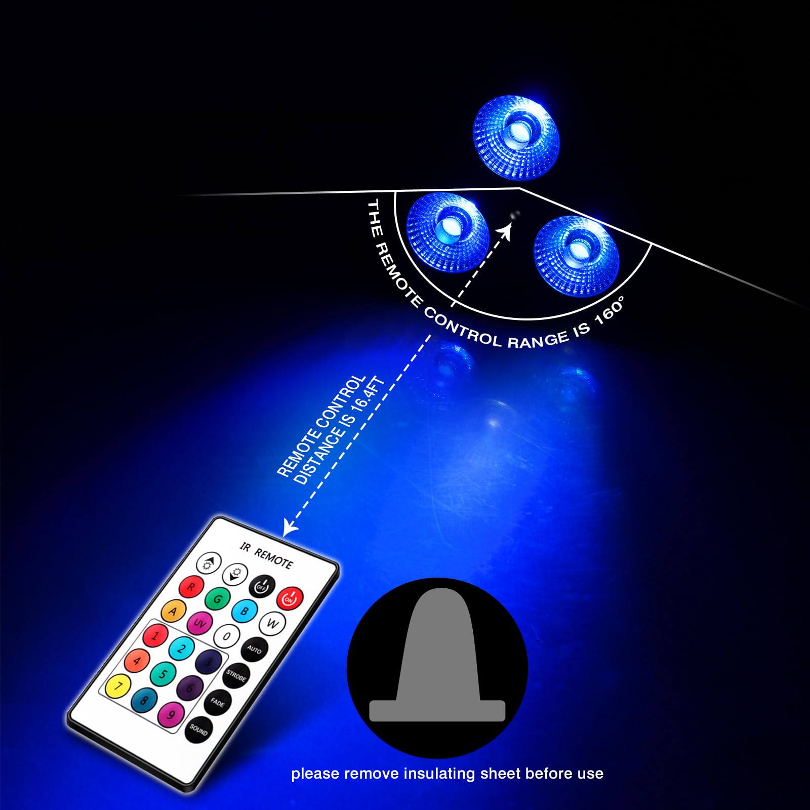 Wireless Rechargeable Stage Par Light - Oppsk Rgbw 4 In 1 Battery Powered Stage Lights By Remote And Dmx Control For Christmas D