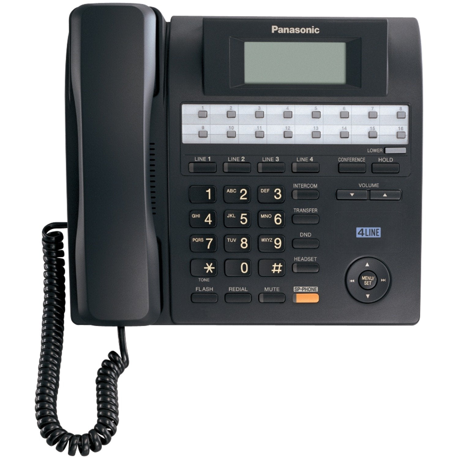 Panasonic Kxts4100B 4Line Integrated Phone System Expandable Up To 16 Stations With Speakerphone