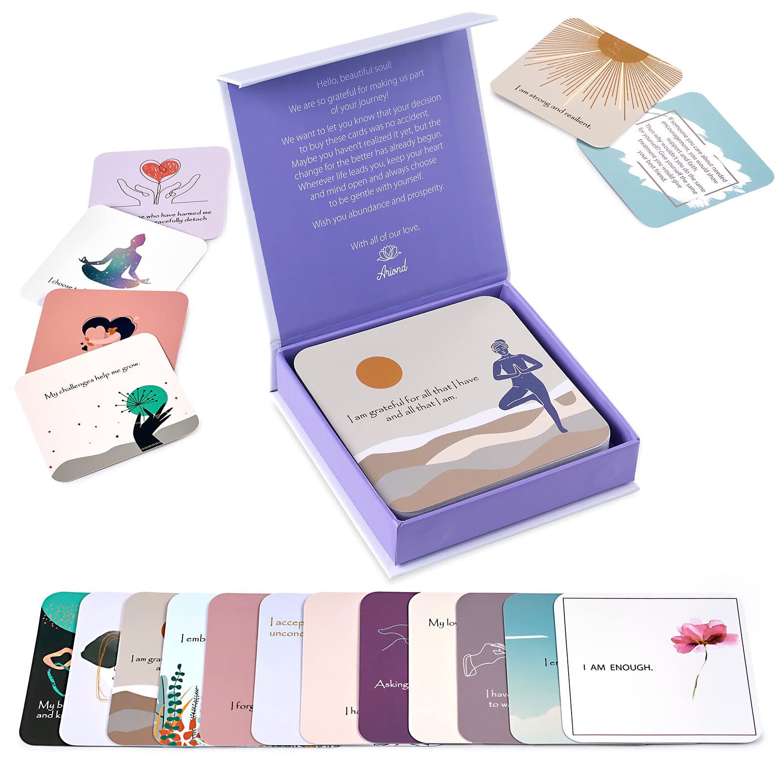 Positive Affirmations Cards For Women  Motivational Cards With Thought Provoking Questions, Daily Affirmations For Women  Mindfu