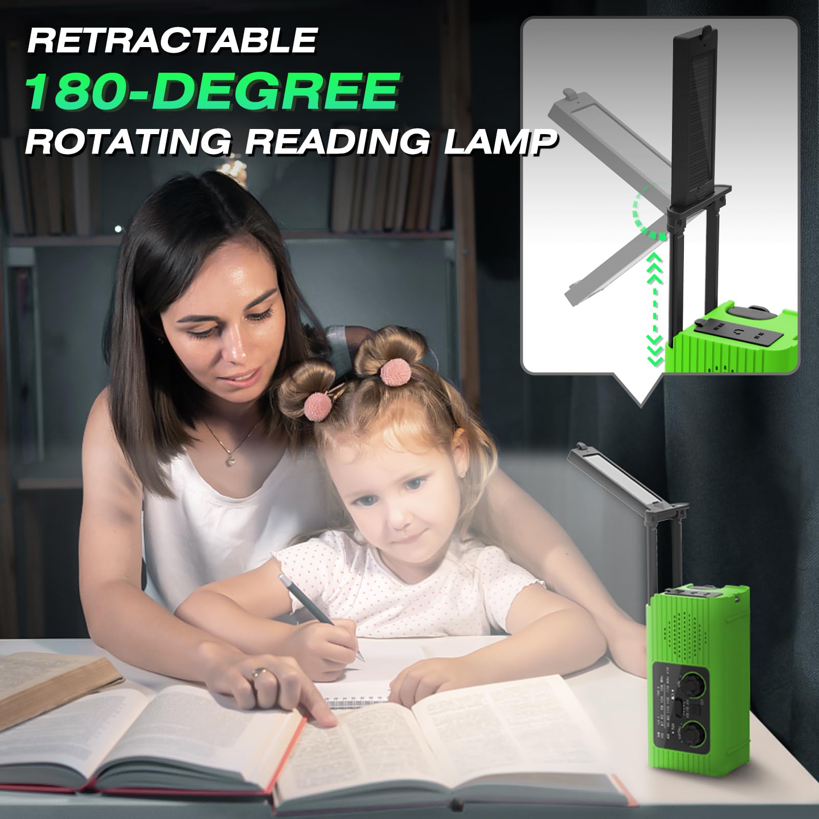 Nitigo Radios For Emergency, Multifunction Solar Charger Hand Crank Radio Noaa Weather Am/Fm Radio 4000Mah With Usb Charged, Rea