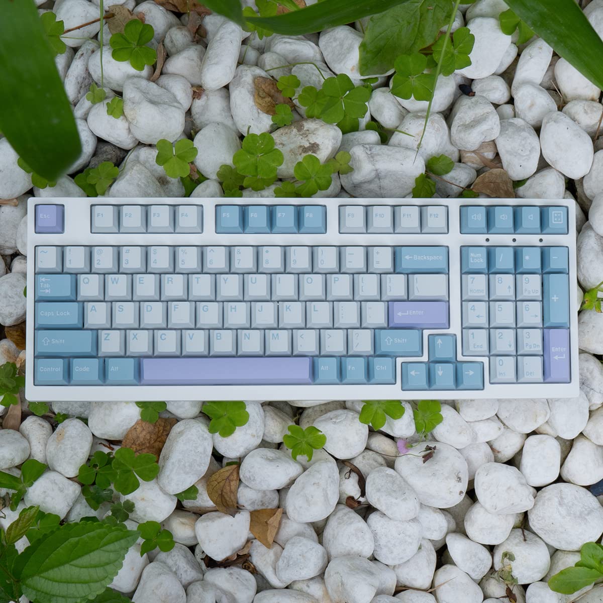 Mintcaps Illusion Keycaps Set Cherry Profile Doubleshot 173 Keys Custom Blue Iso Ansi Keyboard Keycaps For Cherry Mx Gateron Kai