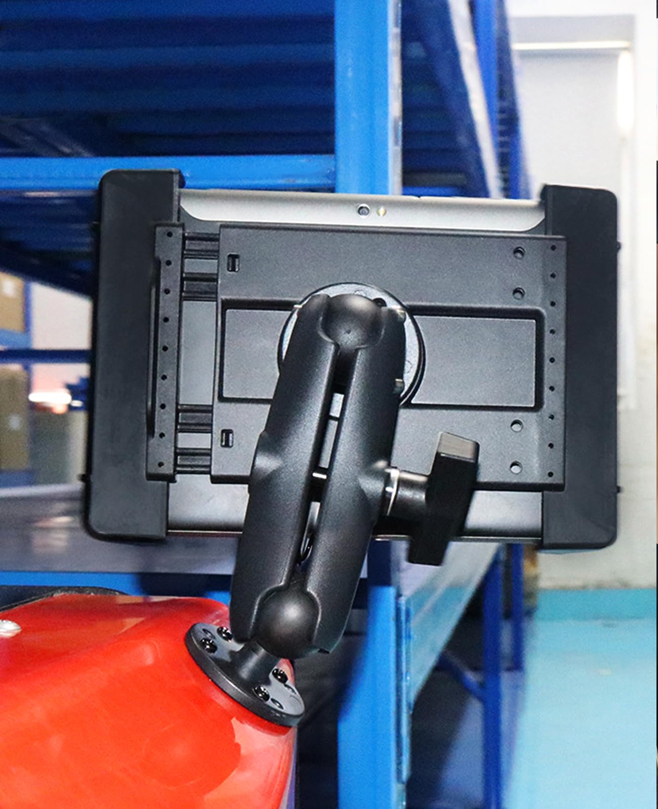 Windfrd Aluminum 1.5'' Double Ball Mount With Two Amps Round Plates, Tablet, Fish Finder Mount, Double Socket Arm With 1.5 Inche