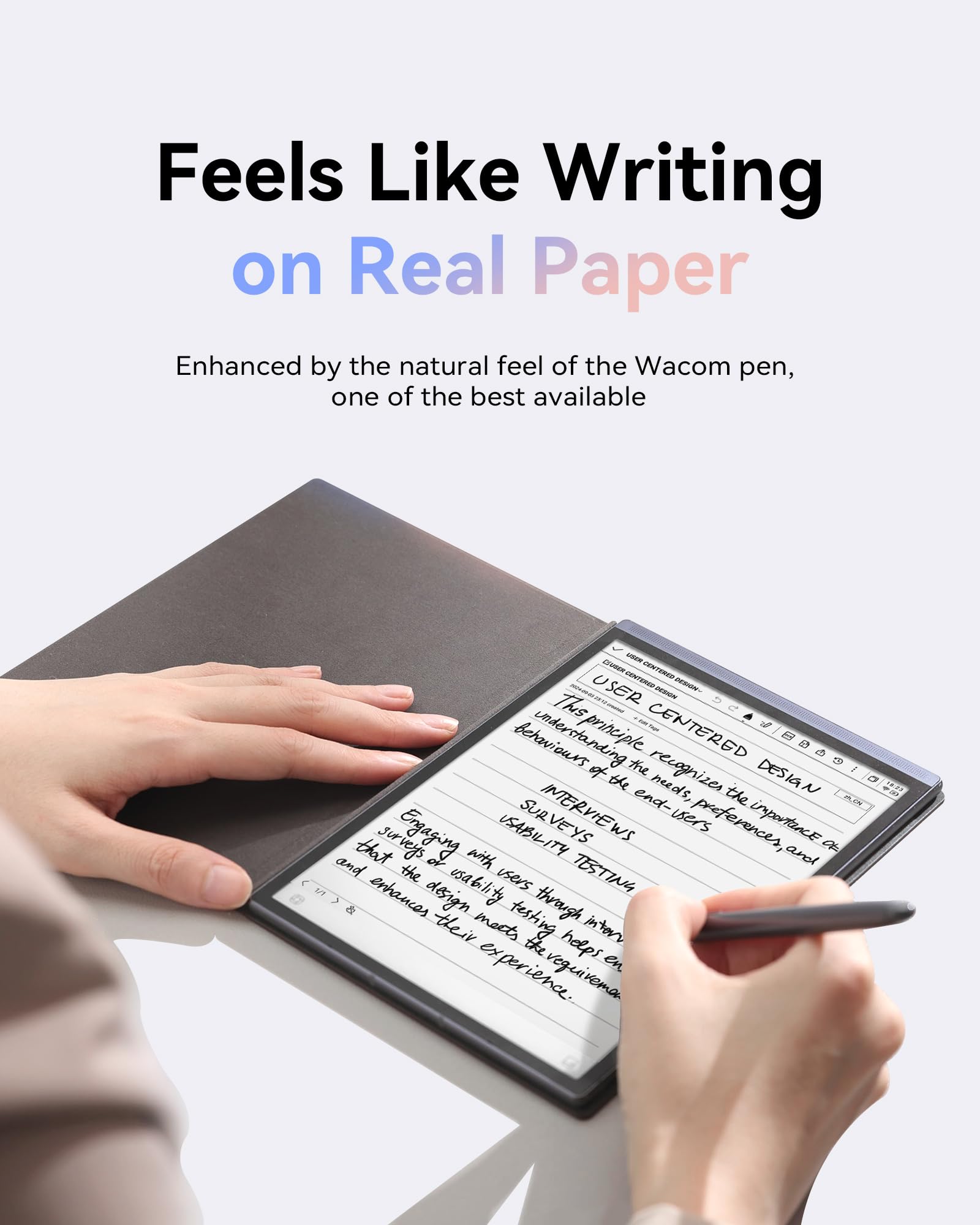 Iflytek Ainote Air 2 Bundle - 8.2 Digital Writing Tablet With Pen, Smart Voice-To-Text Notes, Multilingual Transcription, Chat