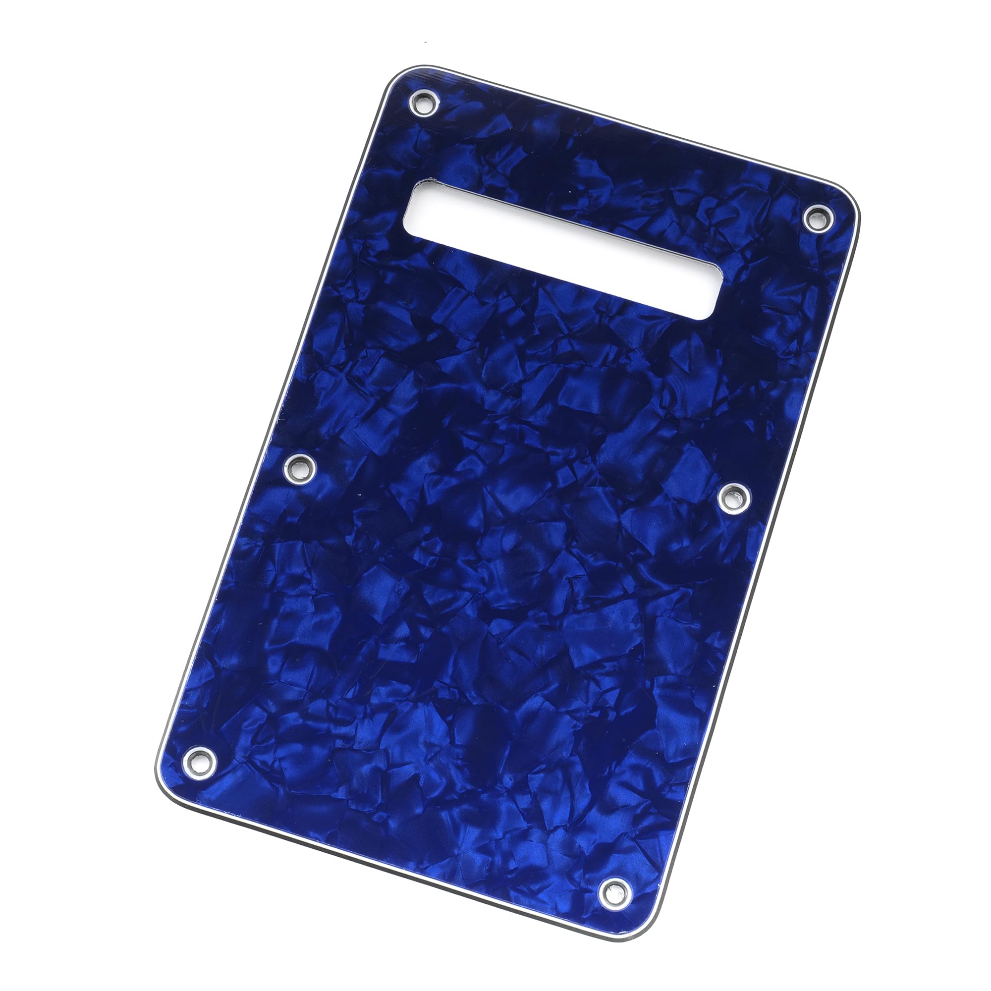 Musiclily 6 Hole Strat Back Plate Tremolo Cavity Cover Backplate For Fender Usa/Mexico Made Standard Stratocaster Modern Style E