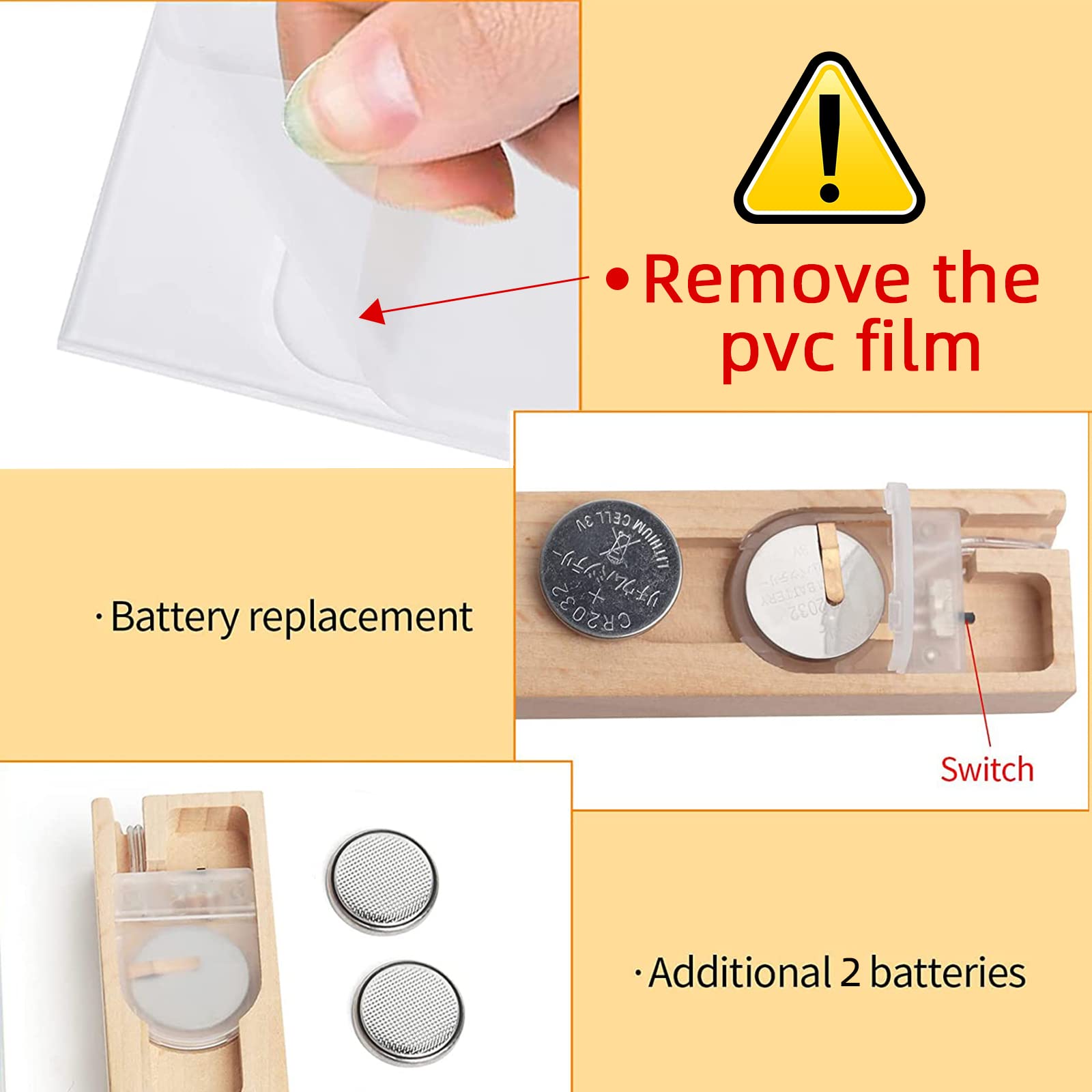 Wogozan Mini 12 Glowing Table Picture Frame For Instax Mini 12/11/99/90/9/8/Evo Instant Camera And Polaroid 3'' Film Photo Can B