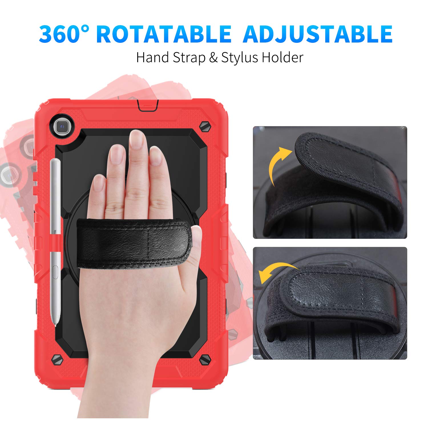 Timecity Case For Samsung Galaxy Tab S6 Lite 10.4'' 2024/2022/2020 (Sm P620/ P625/ P610/ P615) With Built In Screen Protector, 3