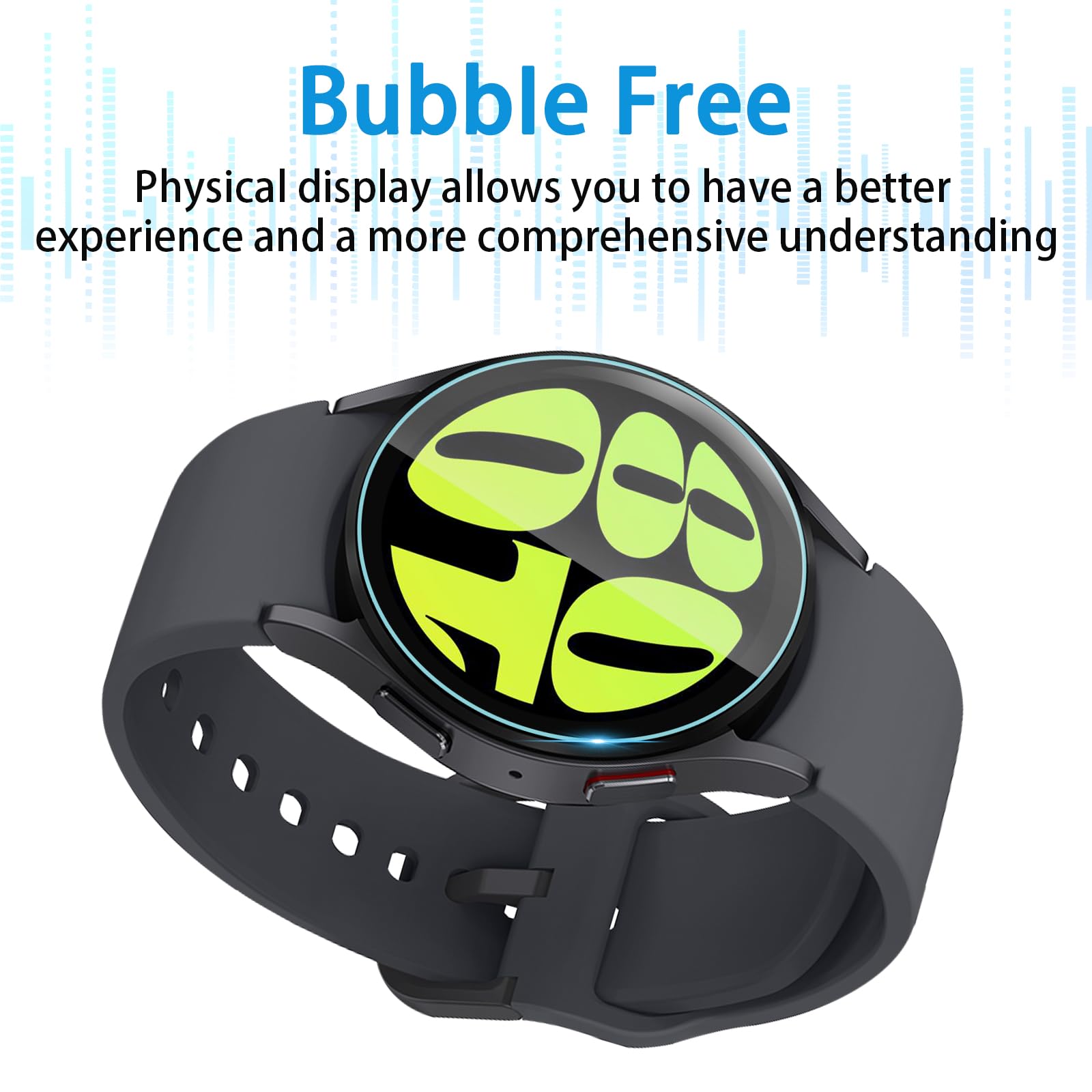 Suoman 4 Pack For Samsung Galaxy Watch 6/Galaxy Watch 7 40Mm Screen Protector Tempered Glass,[Anti Scratch]2.5D 9H Hardness Ultr