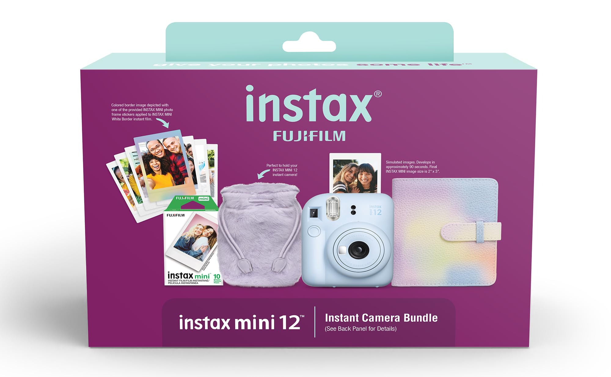 Fujifilm Instax Mini 12 Blue Holiday Bundle 2024
