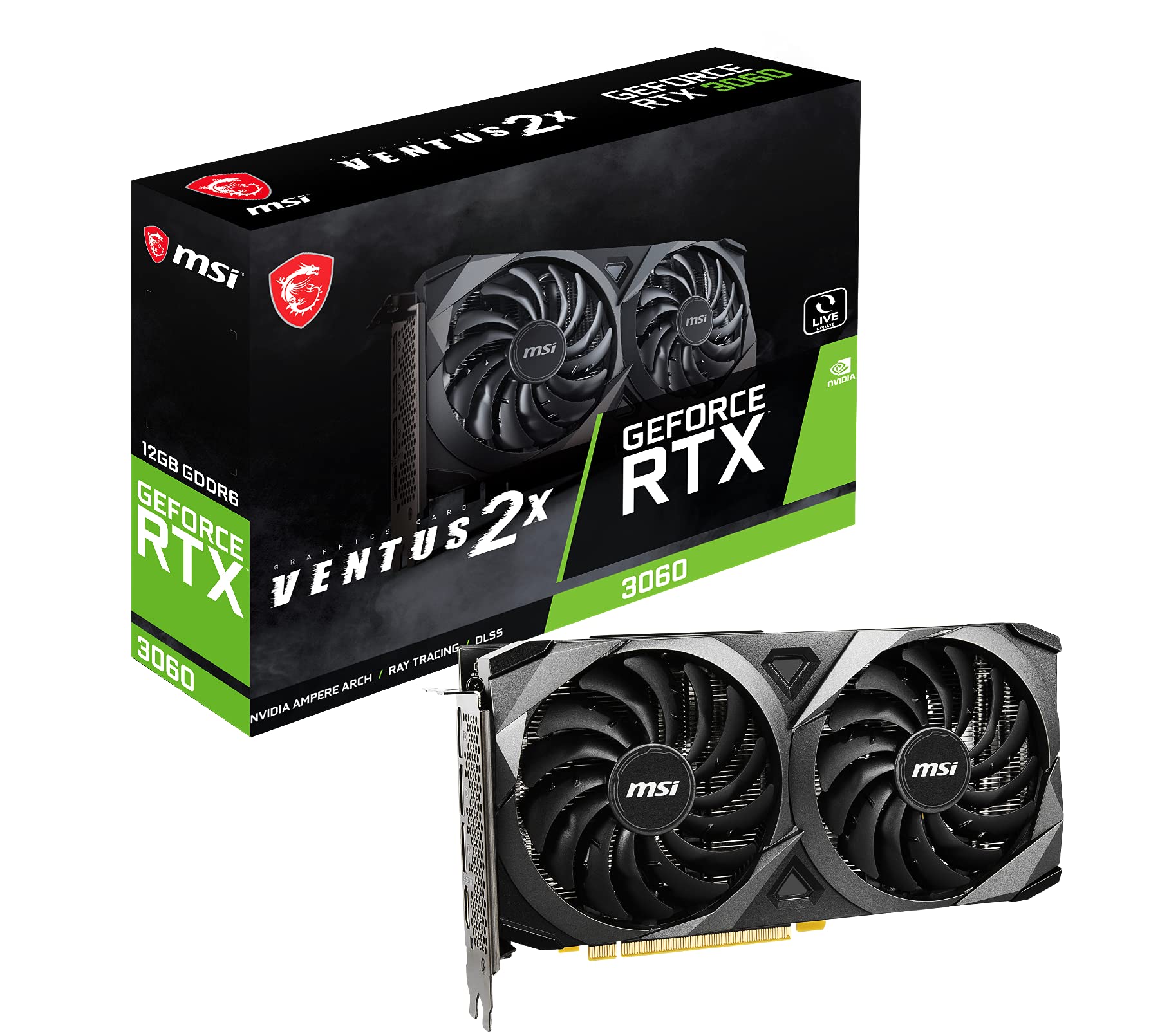 Msi Geforce Rtx 3060 Ventus 2X 12G Gaming Graphics Card   Rtx 3060
