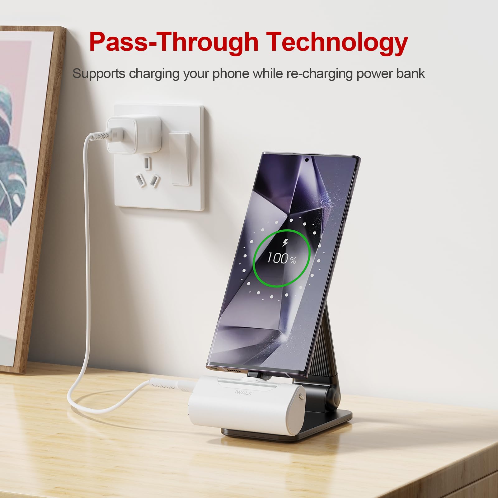 Iwalk Small Usb C Portable Charger, 4500Mah Portable Charger For Iphone 16 15,16 Plus,16 Pro,16 Pro Max, Mini Power Bank For Sam