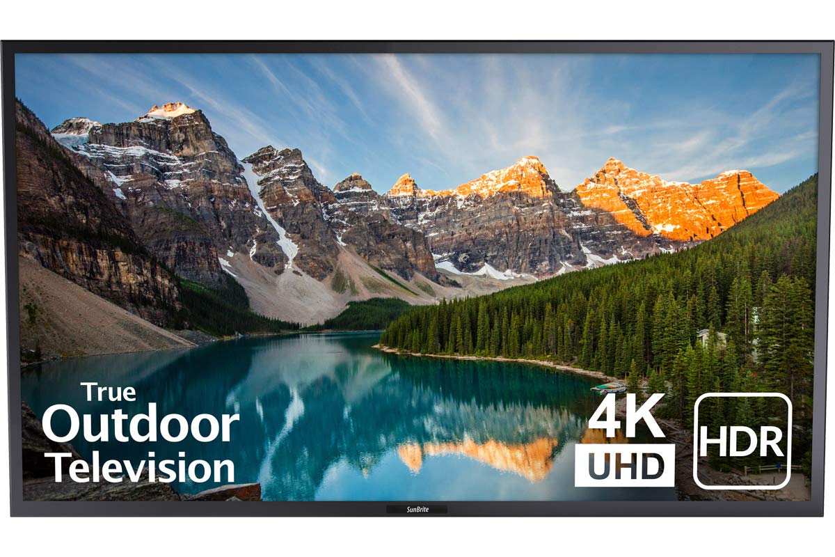 Sunbrite Veranda 2 Series 55 Inch Full Shade Outdoor Tv | 4K Ultra Hd Hdr Led Weatherproof Television   Direct Lit Led Screen Wi