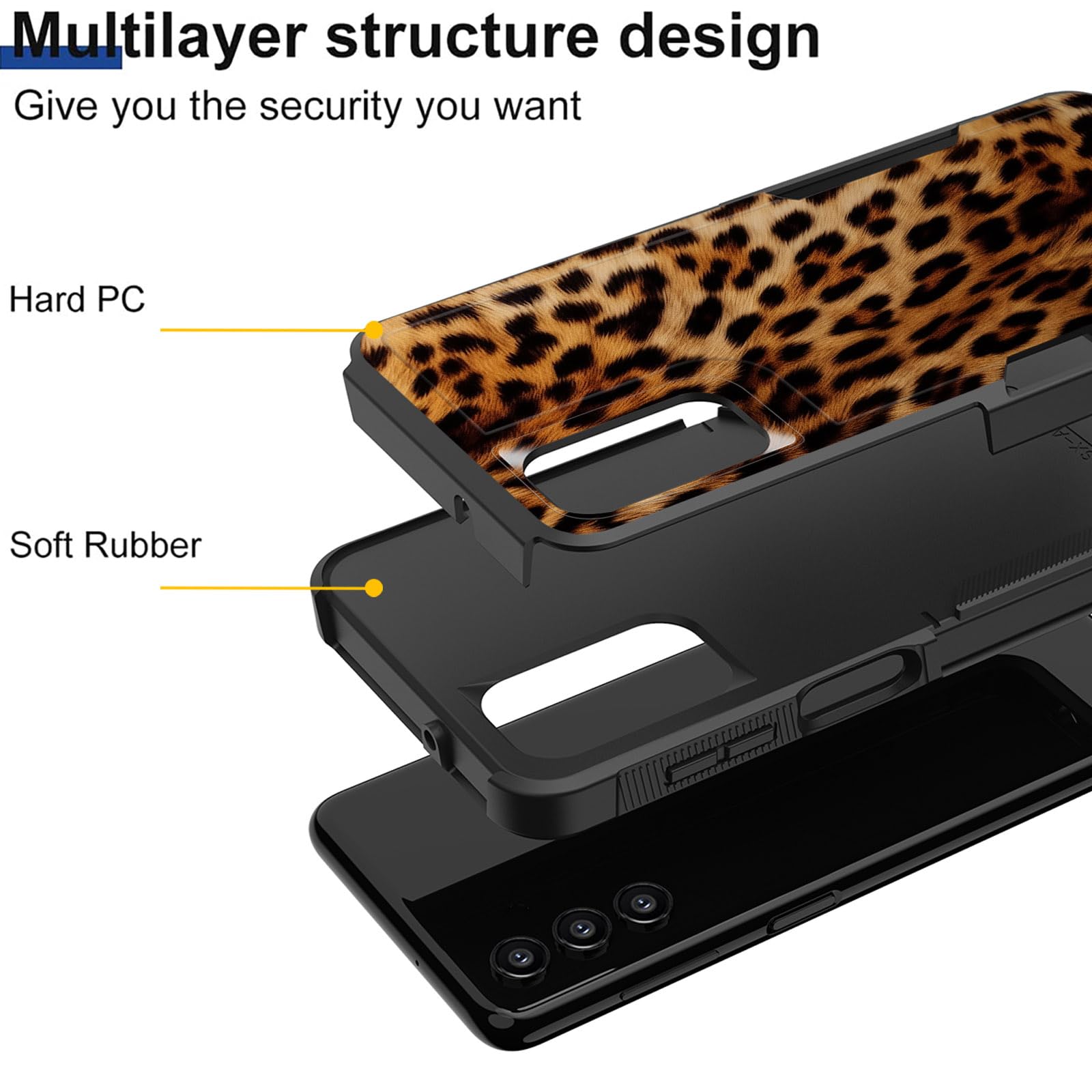 Kjfhdjfdh For Galaxy A14 5G Case,Dual Layer Hybrid Heavy Duty Rugged Shockproof Hard Pc +Soft Silicone Protective Case For Samsu