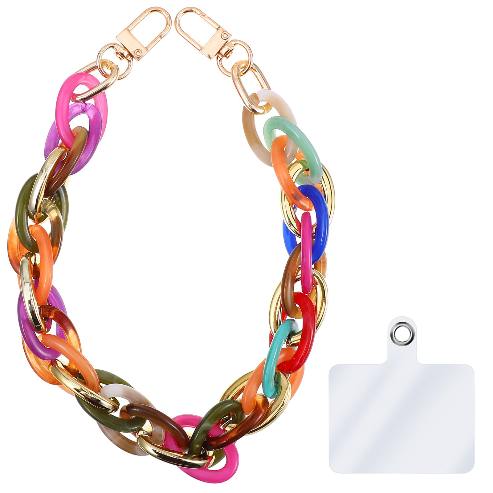 Ymapinc Acrylic Cell Phone Chain Strap For Women - Detachable Cell Phone Accessories With Tether Tab Wrist Strap Lanyard - Gradi