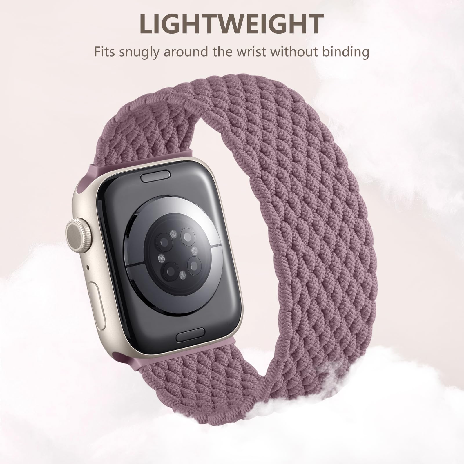 Zedoli Braided Solo Loop Compatible With Apple Watch Band 44Mm 42Mm 45Mm 46Mm 49Mm Men Women, Stretchy Nylon Sport Elastic Wrist