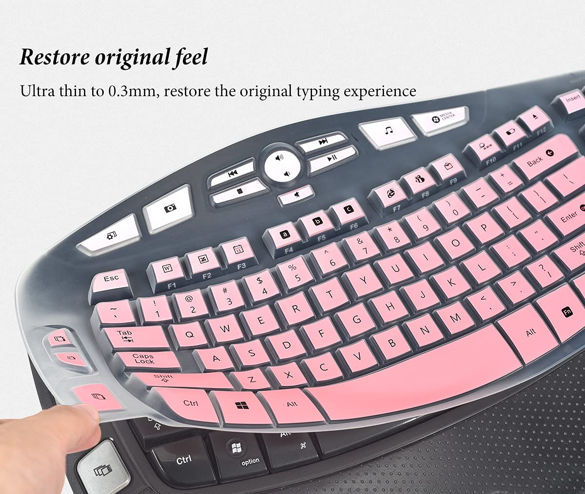 Keyboard Cover For Logitech Mk570 K350 Mk550 Wireless Wave Keyboard, Logitech K350 Keyboard Protector Skin, Logitech Mk550 Mk570