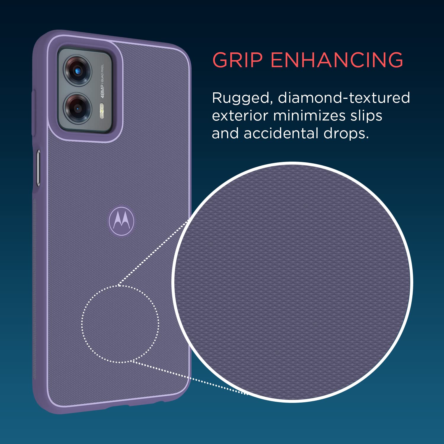 Motorola Moto G 5G (2023) Textured Protective Case- Daybreak - Precision Fit Shock Absorbing Cases For Enhanced Phone Grip, Styl