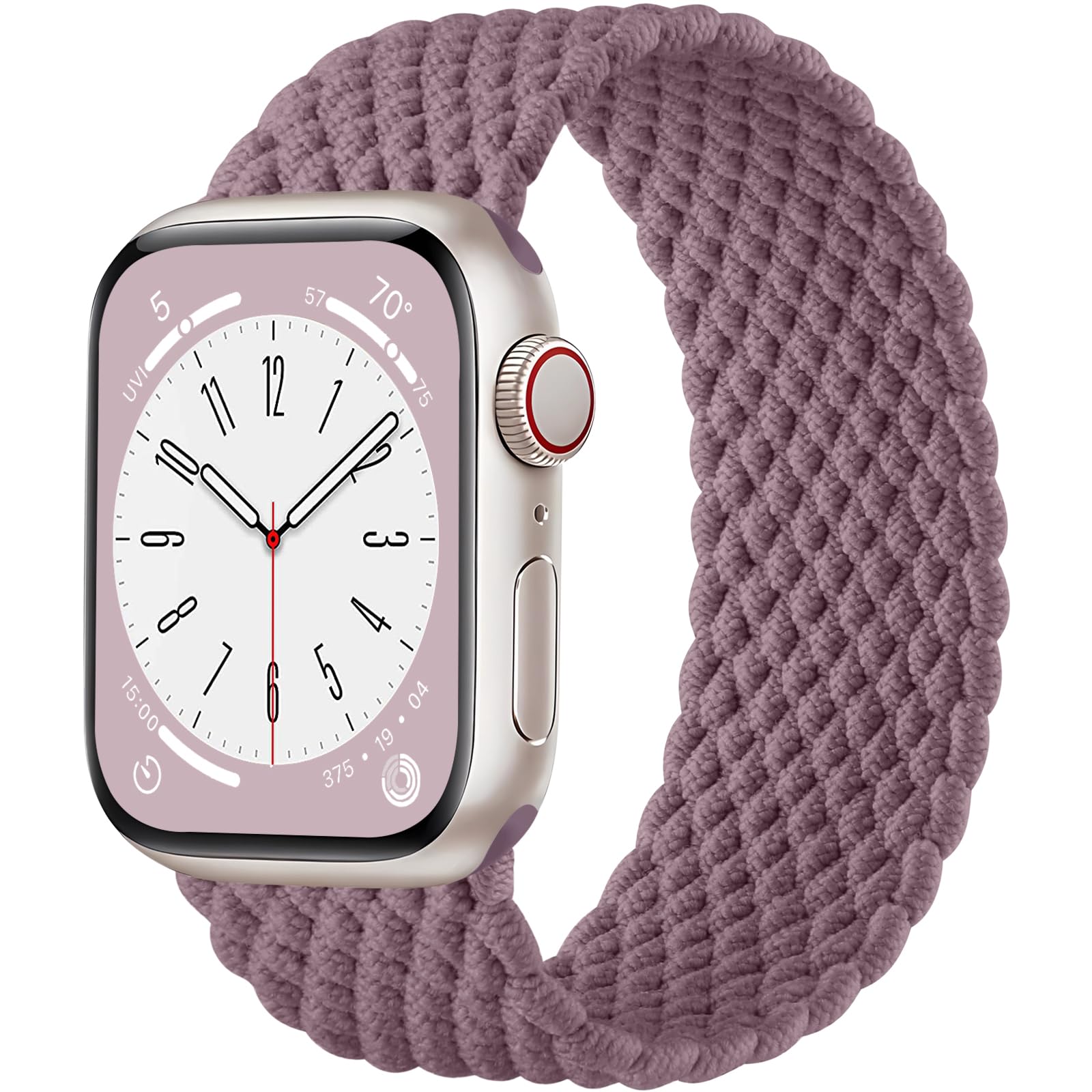Zedoli Braided Solo Loop Compatible With Apple Watch Bands 45Mm 46Mm 44Mm 42Mm 49Mm Women Men, Stretchy Soft Nylon Elastic Strap