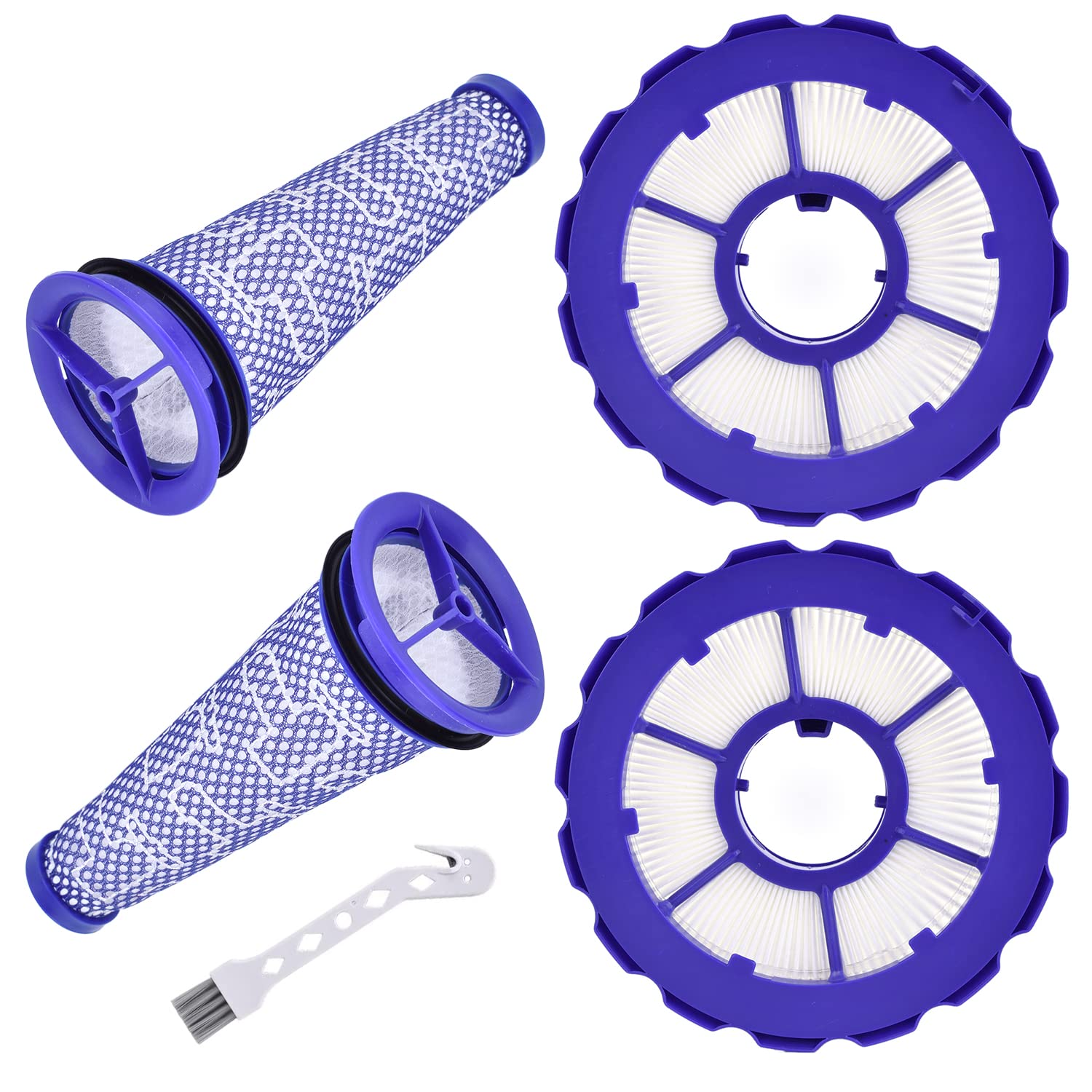 2 Pack Replacement Hepa Post Filter & Washable Pre Filter Kit For Dyson Dc50, Animal And Multi Floor Complete Vacuum,Replace Par