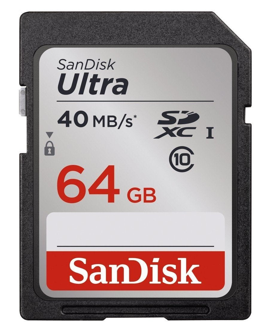 SanDisk Ultra 64GB Class 10 SDXC Memory Card Up To 40MB/s-SDSDUN-064G-G46 [Older Version]
