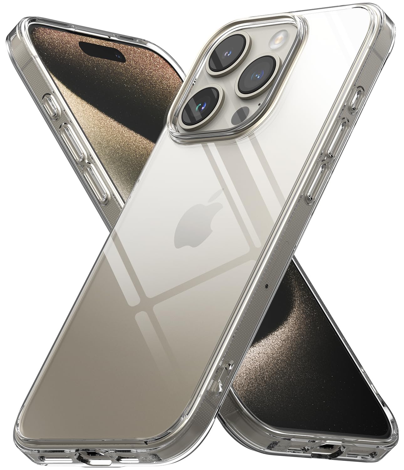 Ringke Fusion for iPhone 15 Pro Case [Always Look Classy] UV Coating for Scratch & Discoloration Resistant, Shockproof Air Pocke