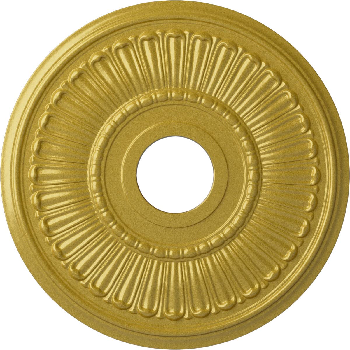 Ekena Millwork Cm16Mlrgs Melonie Ceiling Medallion, 16''Od X 3 5/8''Id X 3/4''P, Hand Painted Rich Gold