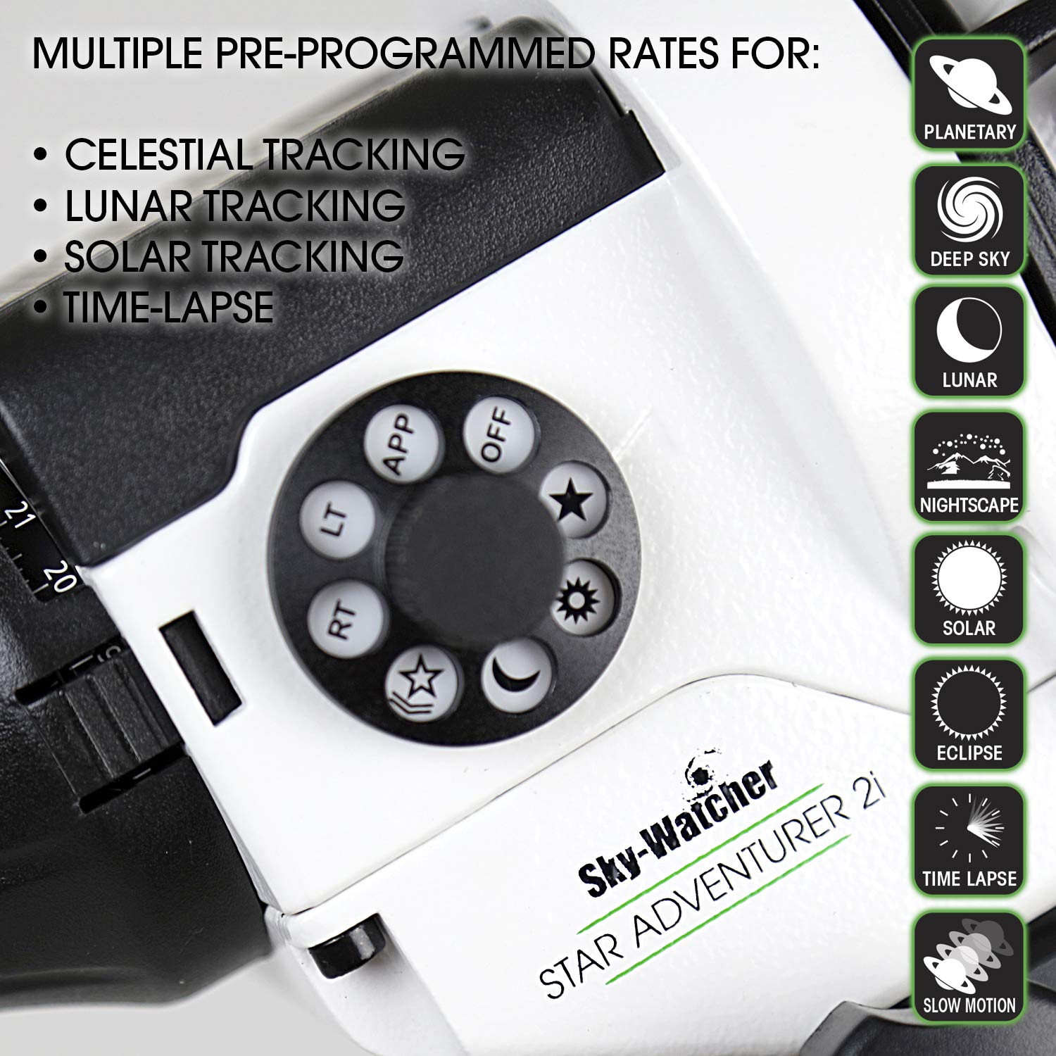 Sky Watcher Star Adventurer 2I Astro Pack - Motorized Dslr Night Sky Tracker For Portable Nightscapes, Time-Lapse, And Panoramas