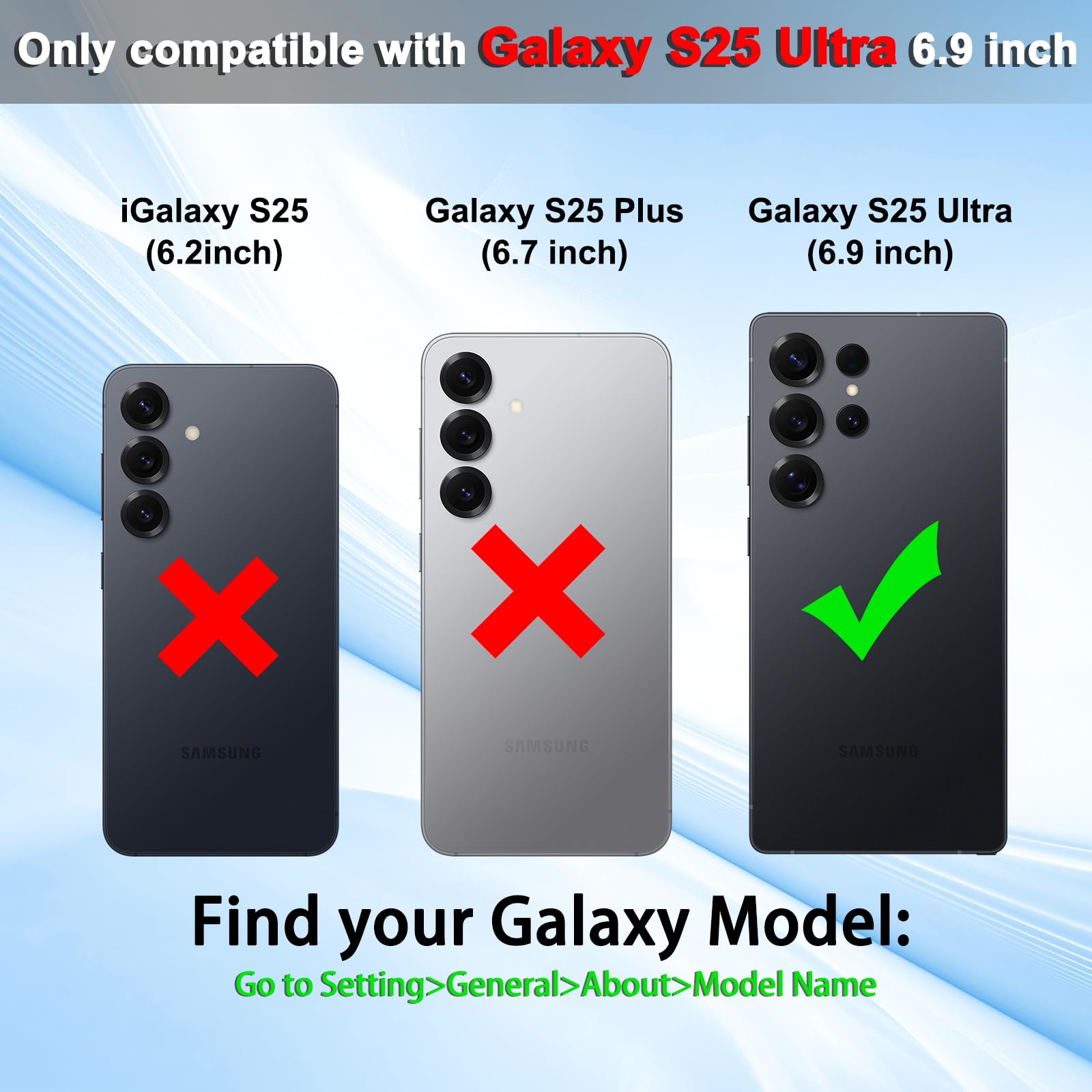 Vanavagy Wallet Case For Galaxy S25 Ultra For Women Men, Pu Leather Phone Case Cover Fits Magnetic Car Mount With Rfid Blocking