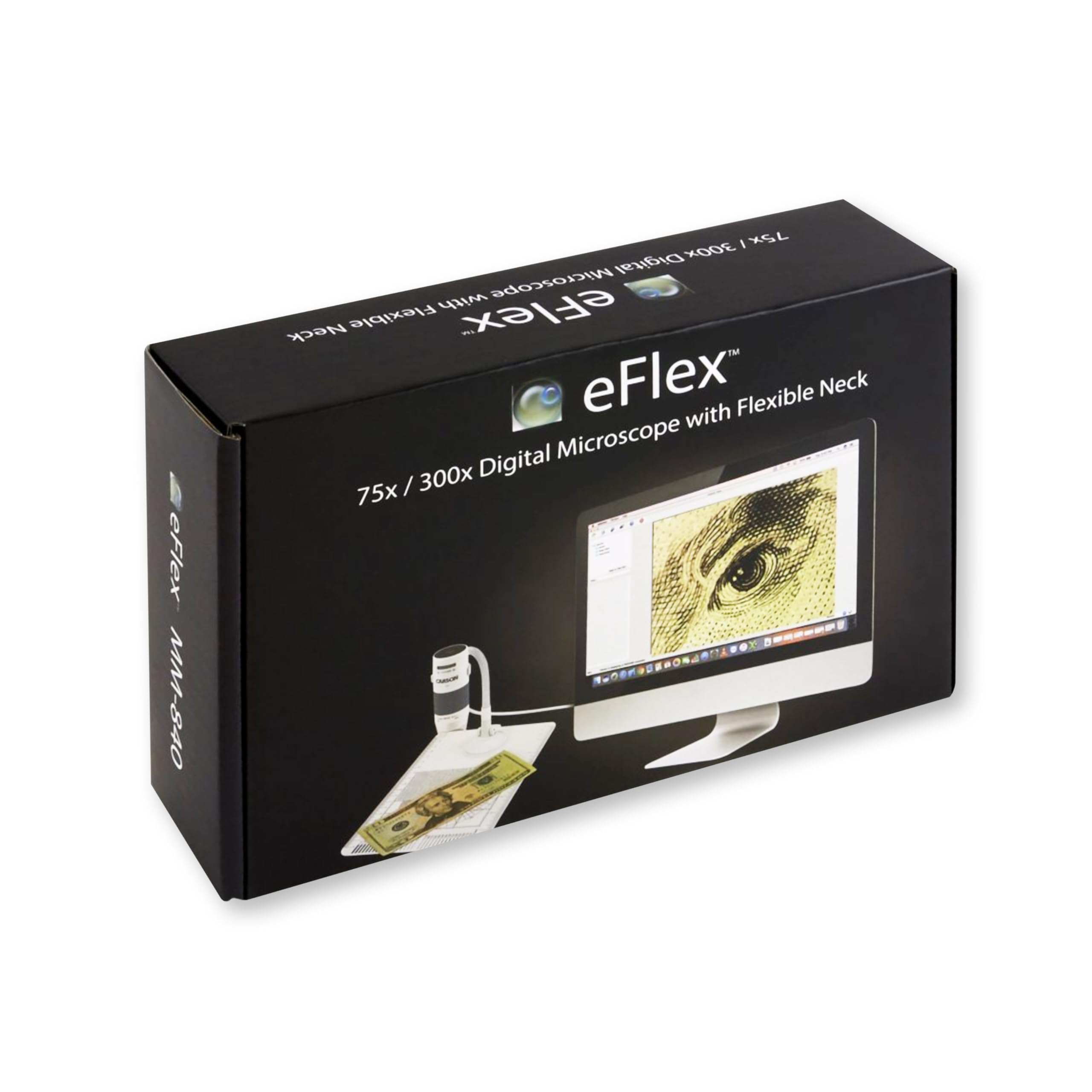 Carson Eflex 78X/324X Effective Magnification (Based On A 27'' Monitor) Led Lighted Usb Digital Microscope With Flexible Stand A