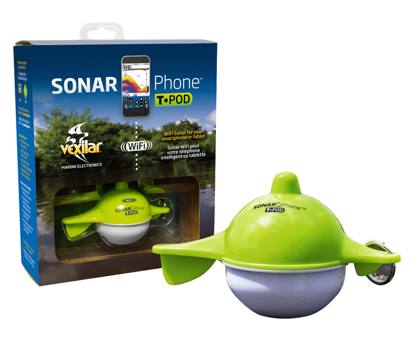 Vexilar SP100 SonarPhone with Transducer Pod