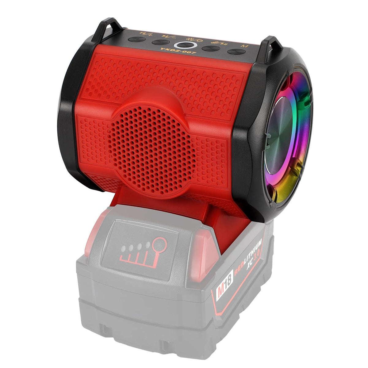 Speaker For Milwaukee M18 18V Lithium Ion Battery, Portable Speaker Wireless With Hd Sound, Tws Pairing, Bt5.3, Up To 24H Playti