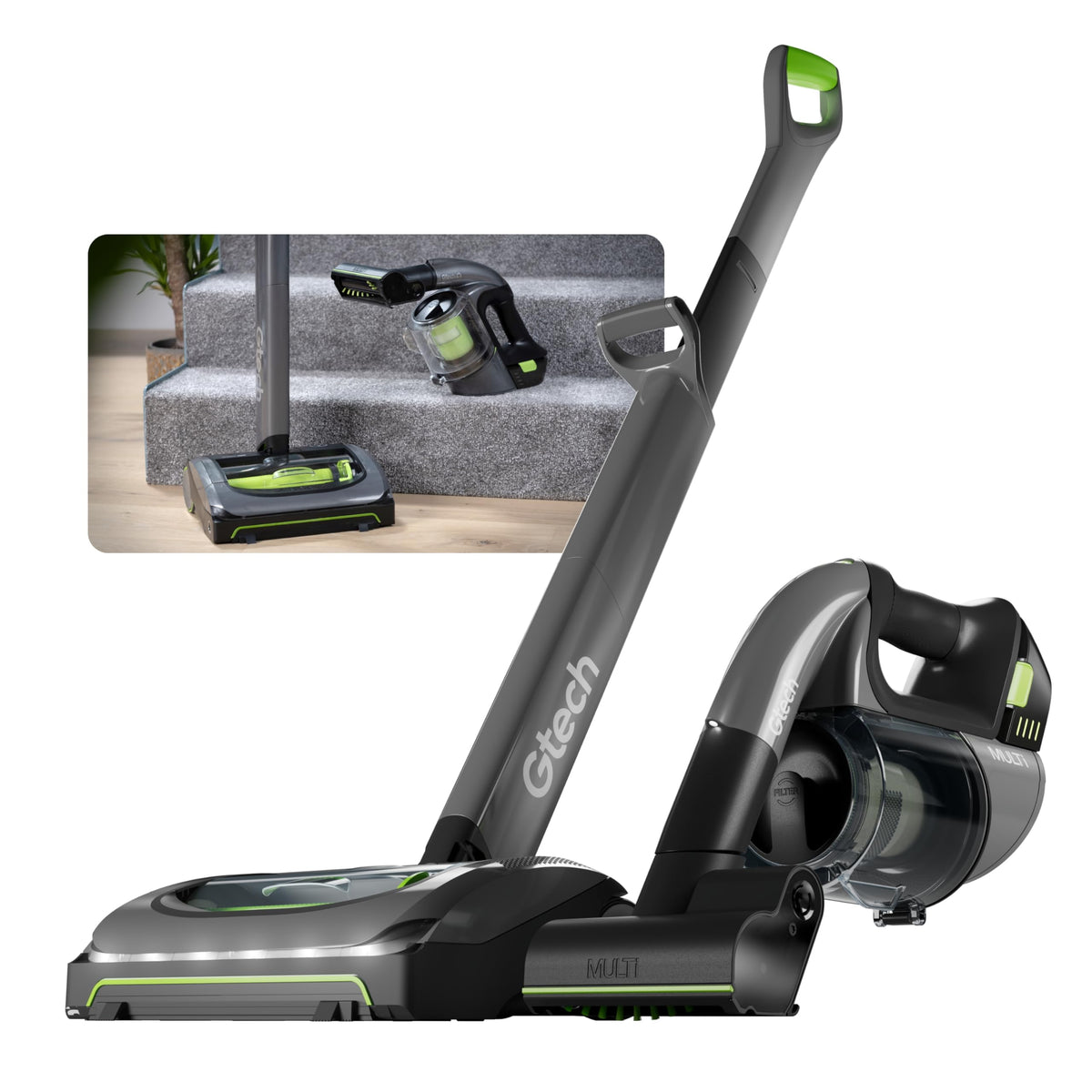 Gtech AirRam MK2 and Multi MK2 Cordless Vacuum Cleaner Bundle ...