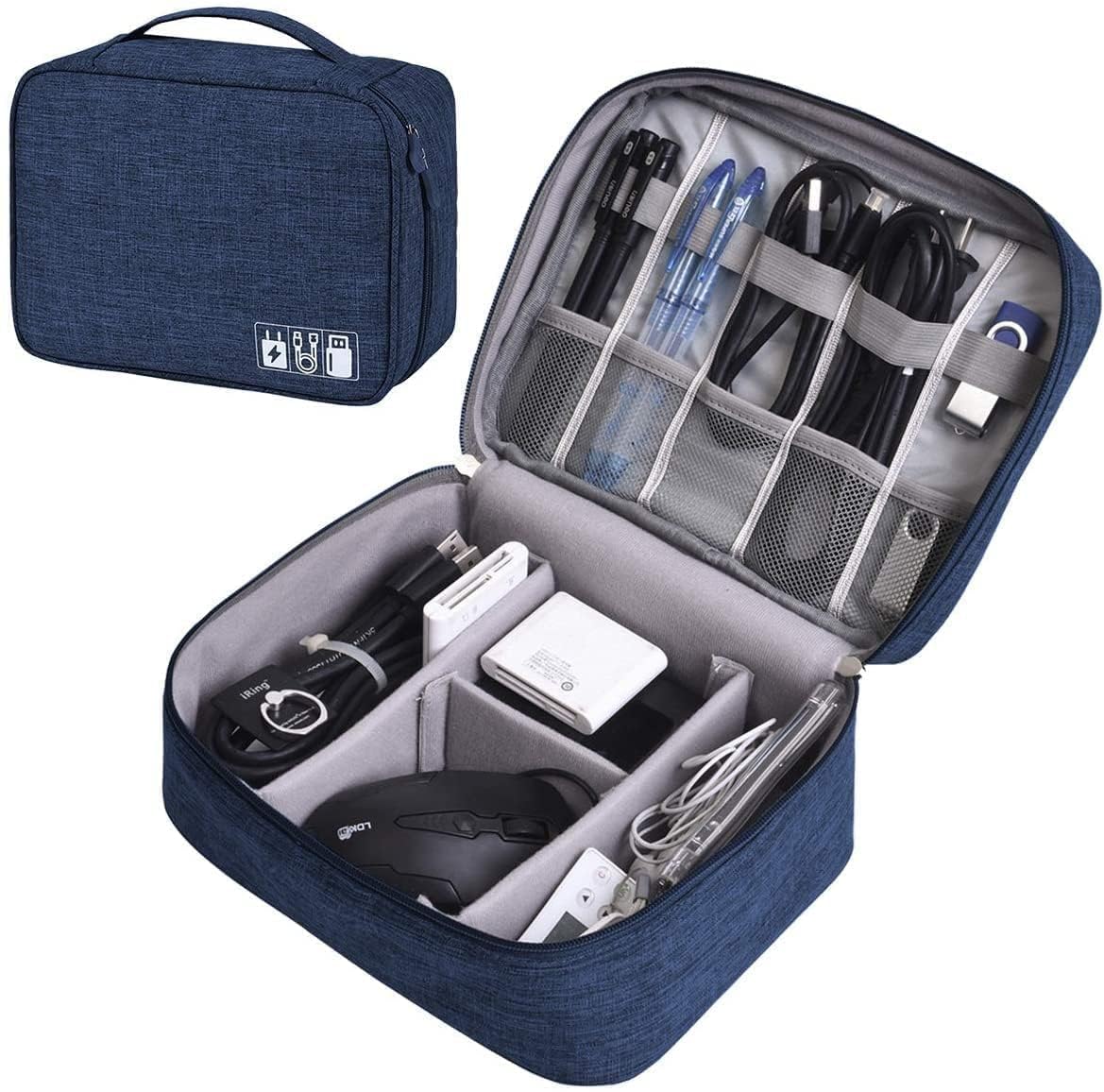 Zebronix Electronics Organizer Bag/Travel Padded Bag Cable Organizers Pouch Carrying Case For Hard Disk, Adapter Organizer Bag(M