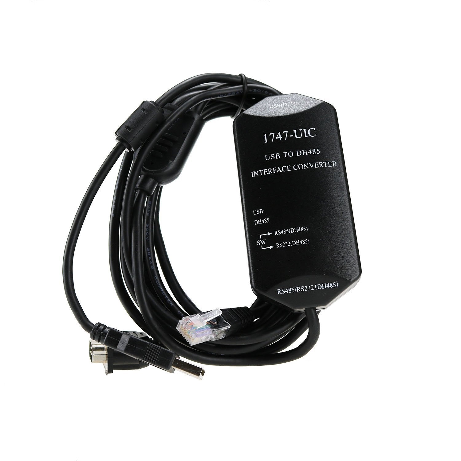 Sysly 1747 Uic Usb To Dh485 Rs485 Rs232 Interface Converter Repalcement For Allen Bradley Programming Cable