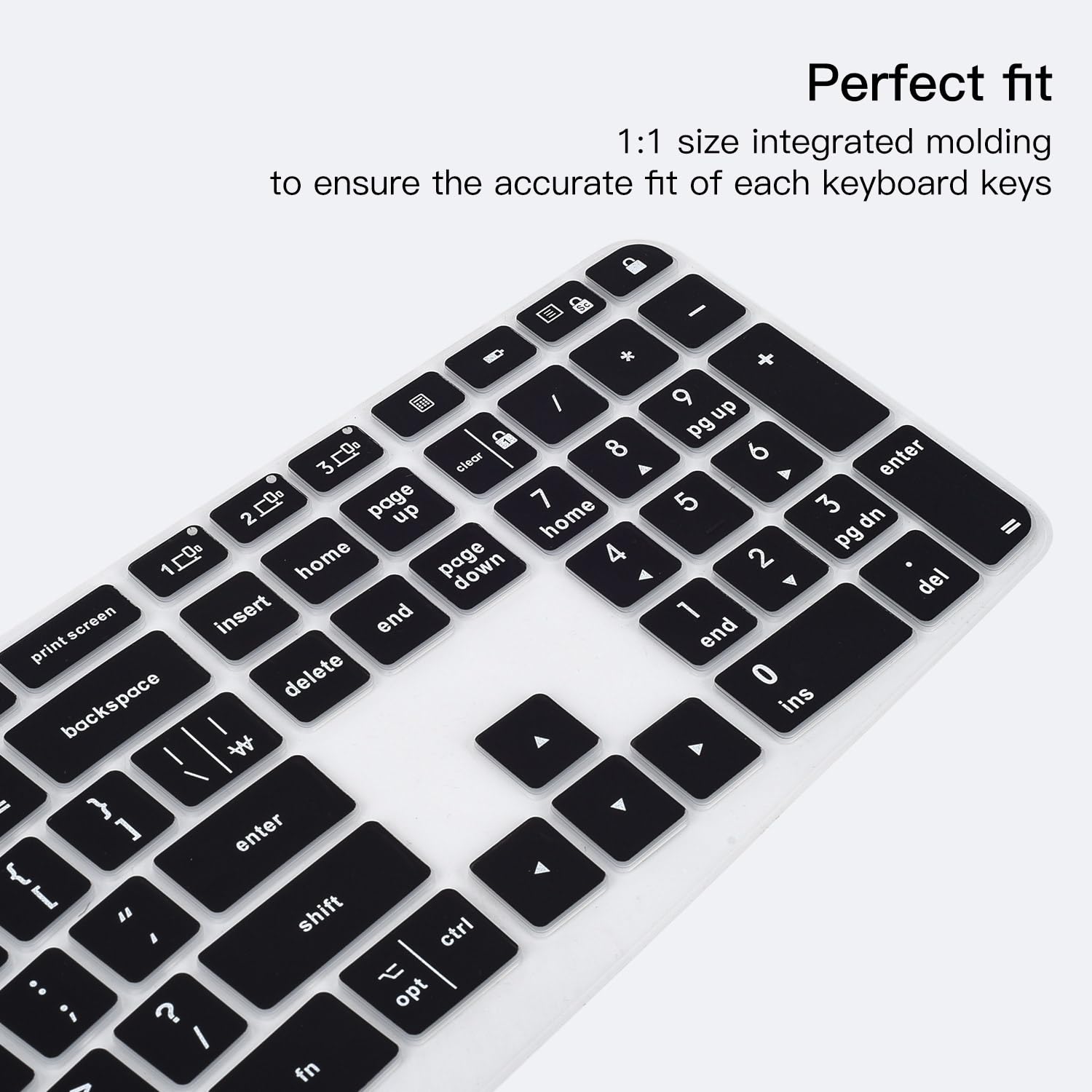 Keyboard Cover For Logitech Ergo K860 Wireless Ergonomic Keyboard, Waterproof Silicone Keyboard Protector Skin For Logitech K860